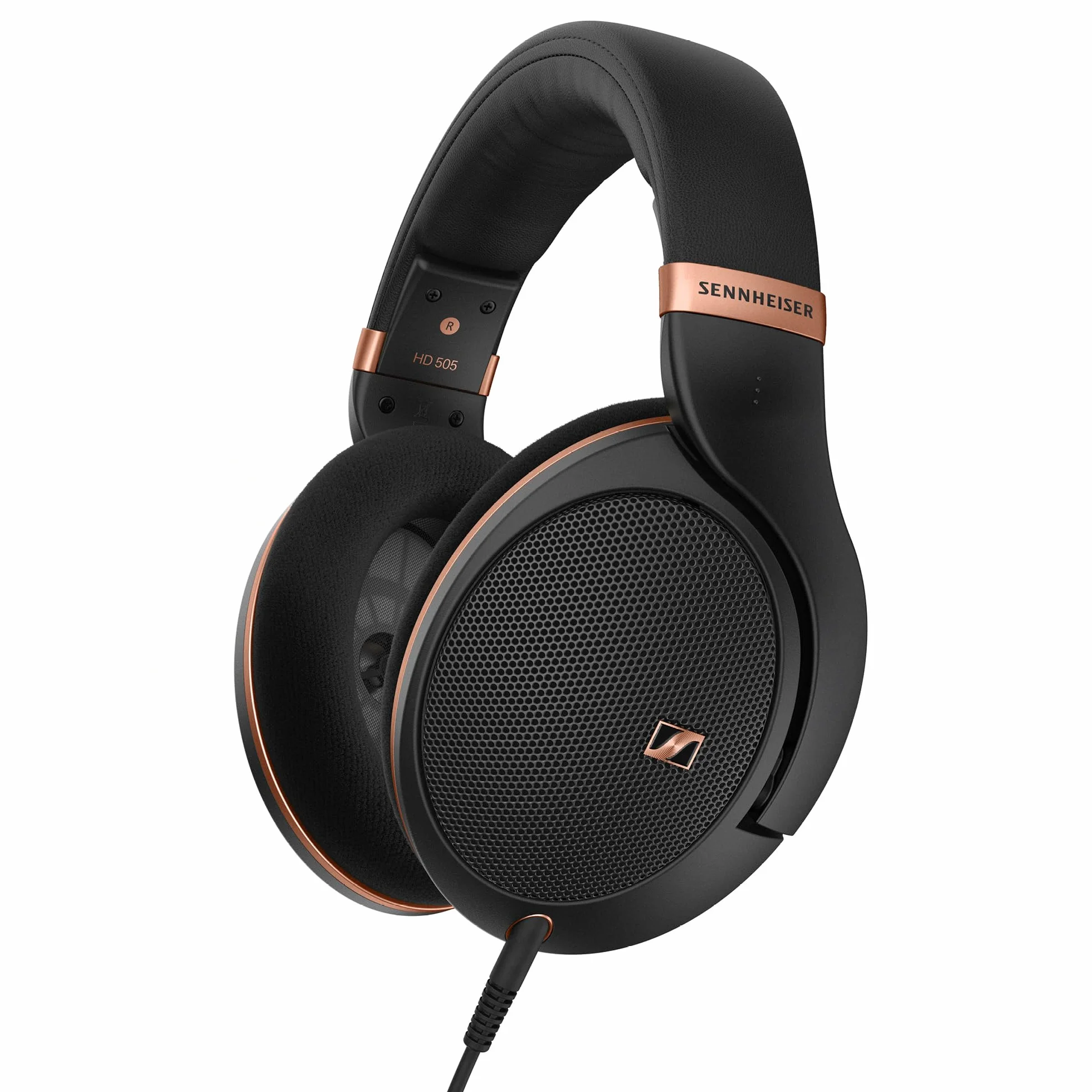 Auriculares con Cable Sennheiser HD 505 SE - Auriculares circumaurales con Sonido y Graves, Diadema más cómoda para Escuchar música - Cable de 1,8m, Funda con cordón - Edición Cobre
