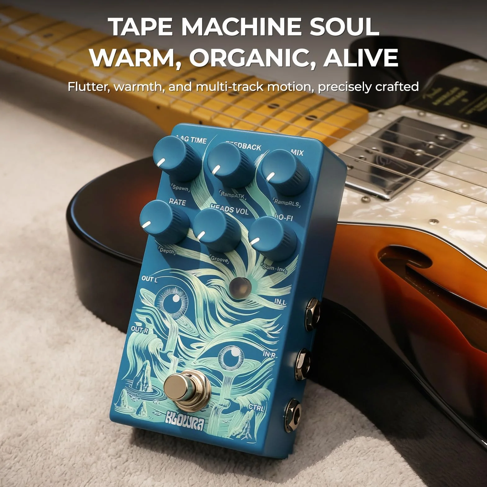 Rilum - Pedal de efectos de retardo multicabezal