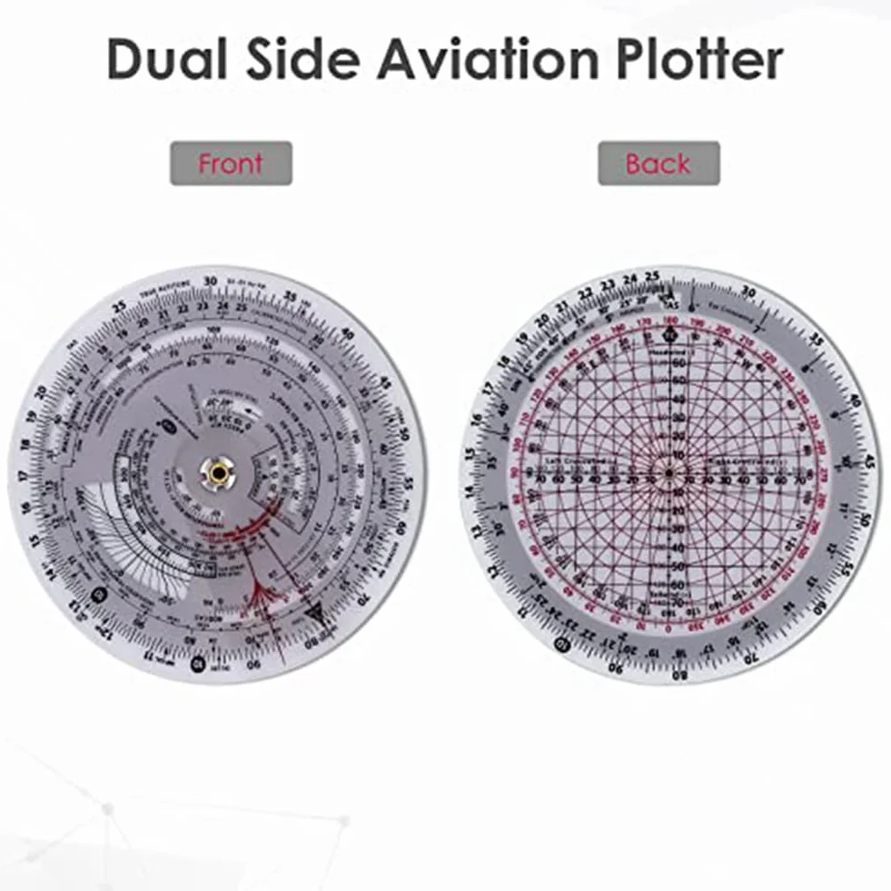 XIAOJUN 1 Pieza E6B-R Ordenador de Vuelo de Metal Utilizado en Formación de Vuelo de Aviación