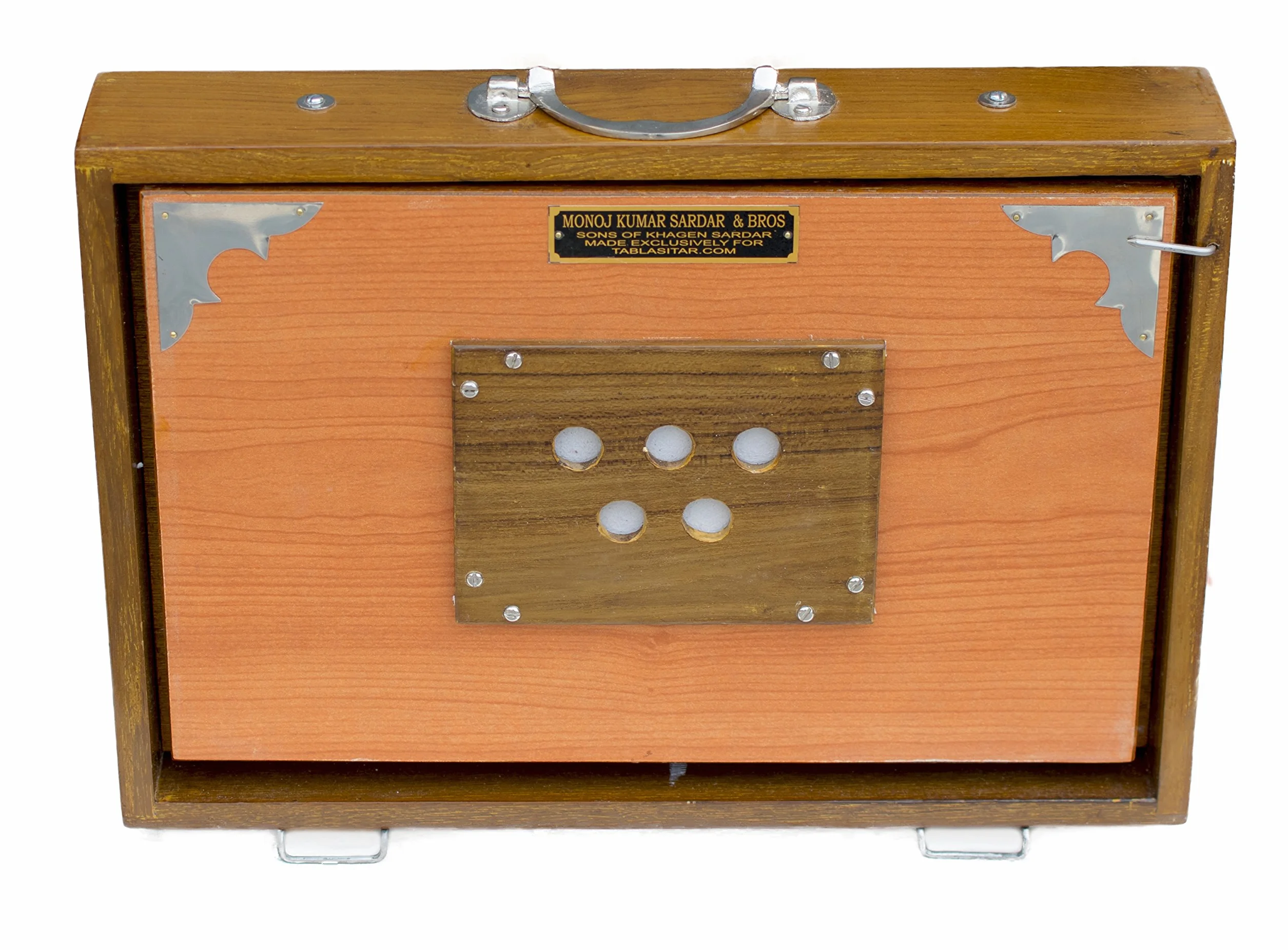 MKS PDI-AGB Caja Shruti, madera de teca, 13 notas, color natural