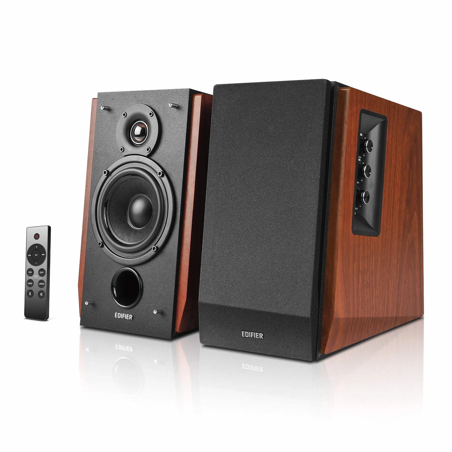 Edifier R1700BTs Altavoces activos inalámbricos Bluetooth v5.0 66W RMS Carcasa de madera