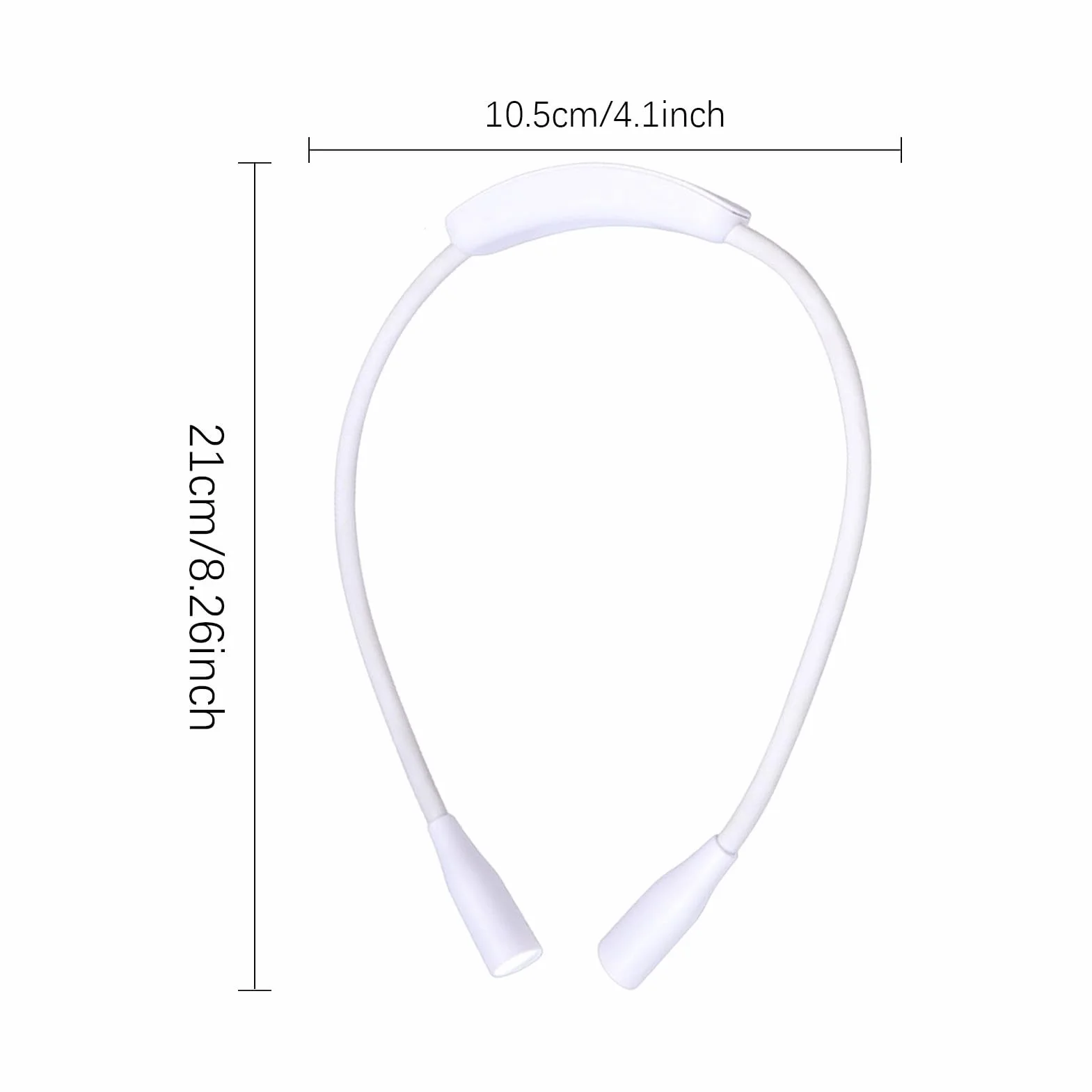 Lámpara de lectura para el cuello - Luces nocturnas de lámpara de libro recargable USB - Ajustable con brazos flexibles, luz nocturna USB duradera para, tejer, manualidades, reparación