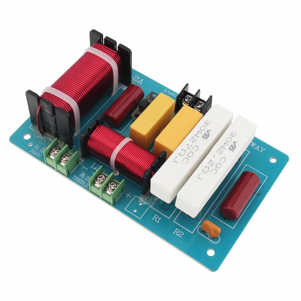 Crossover de 2 vías para altavoz de 450 W, 4-8 ohmios, divisor de frecuencias altas y bajas de 2 vías para altavoz, crossover para altavoz HiFi