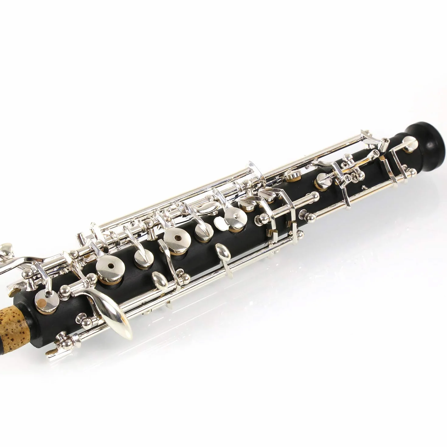 Rochix Oboe Beginner Student Level SF15 ABS Body Silver Plated Full Automatic C Tone with 1 Reed,1 Cleaning Cloth,1 Swab,1 Thumb Rest,1 Case and More