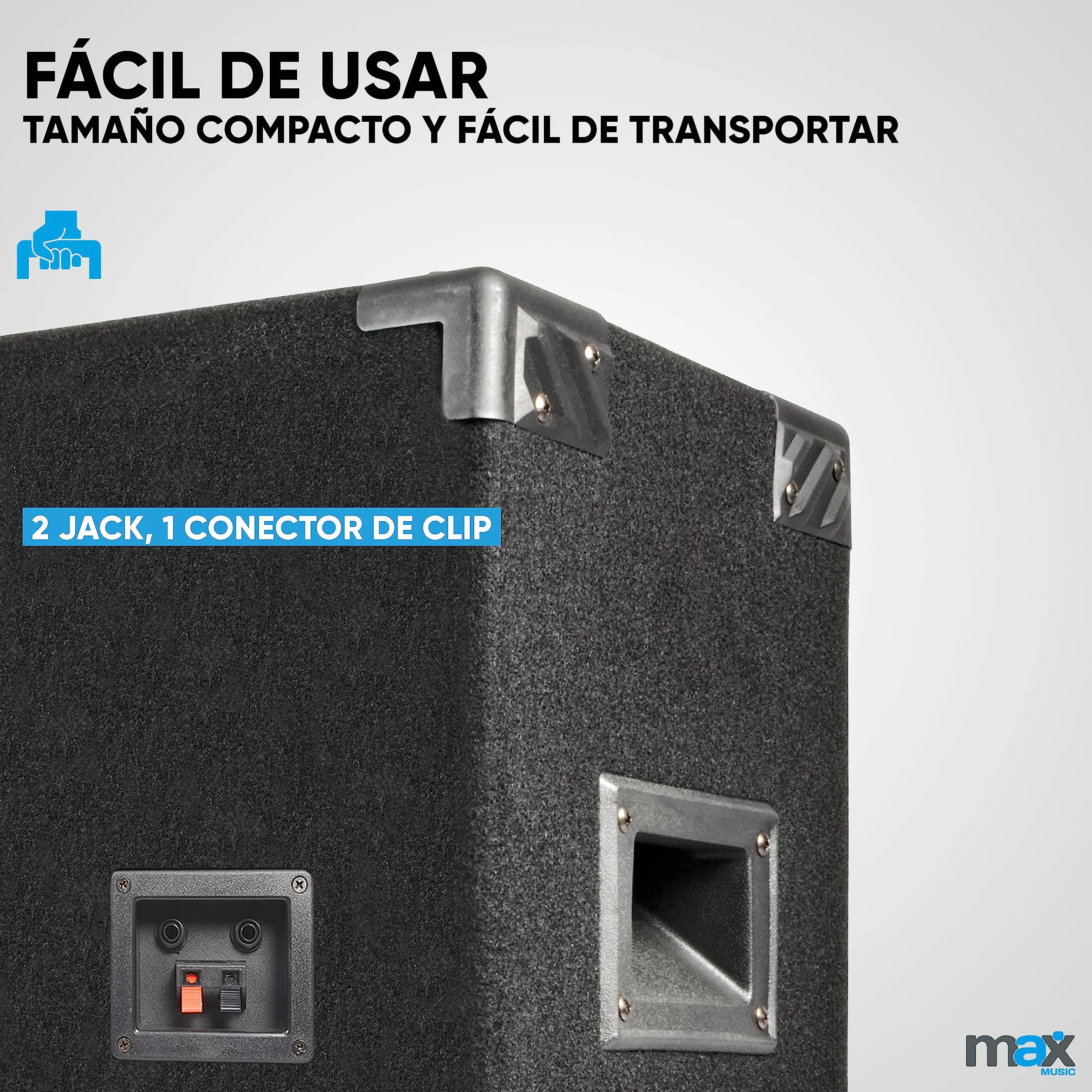 MAX12 DJ - Kit completo de instalación PA (1400 W, 2 altavoces de 12 pulgadas, incluye amplificador, consola de mezclas y micrófono, reproductor MP3 USB/SD, entradas AUX y fono, sistema de música