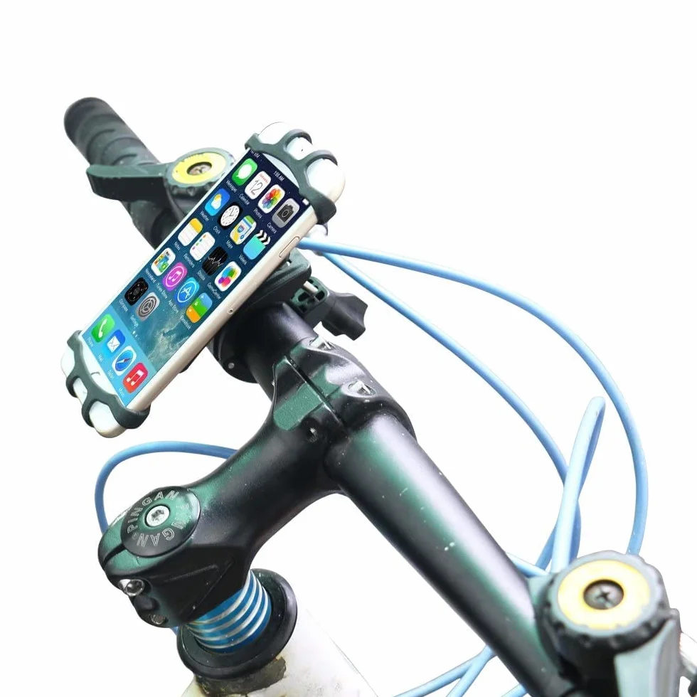 Soporte universal para teléfono móvil de bicicleta y moto, giratorio 360°, compatible con 4,5-7,0"