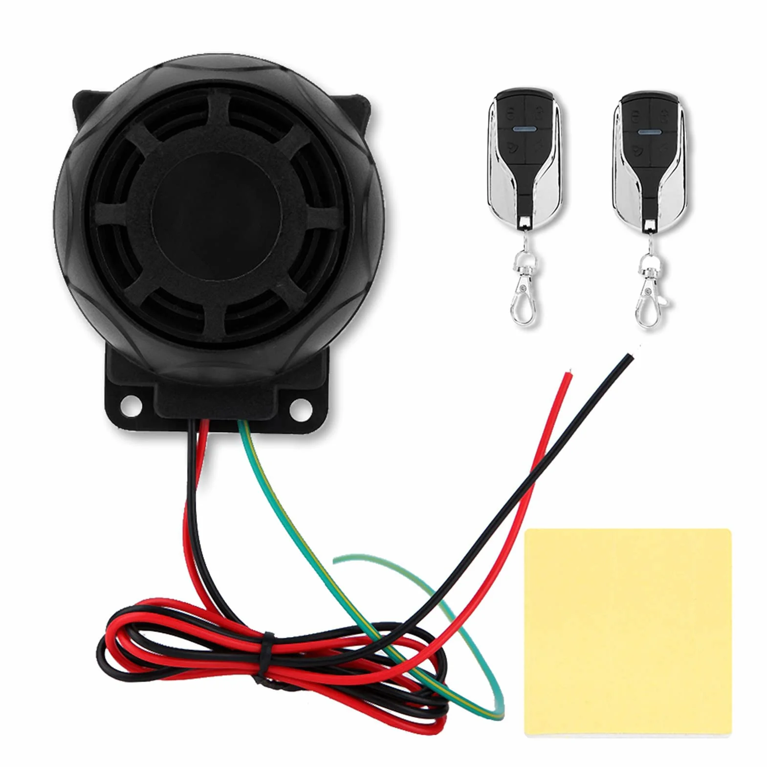 Alarma para Motocicleta, Kit de Seguridad antirrobo de 12V, Dispositivo de Alarma para Motocicleta súper Fuerte de 115dB, Control Remoto bidireccional, Alarma de Seguridad antirrobo