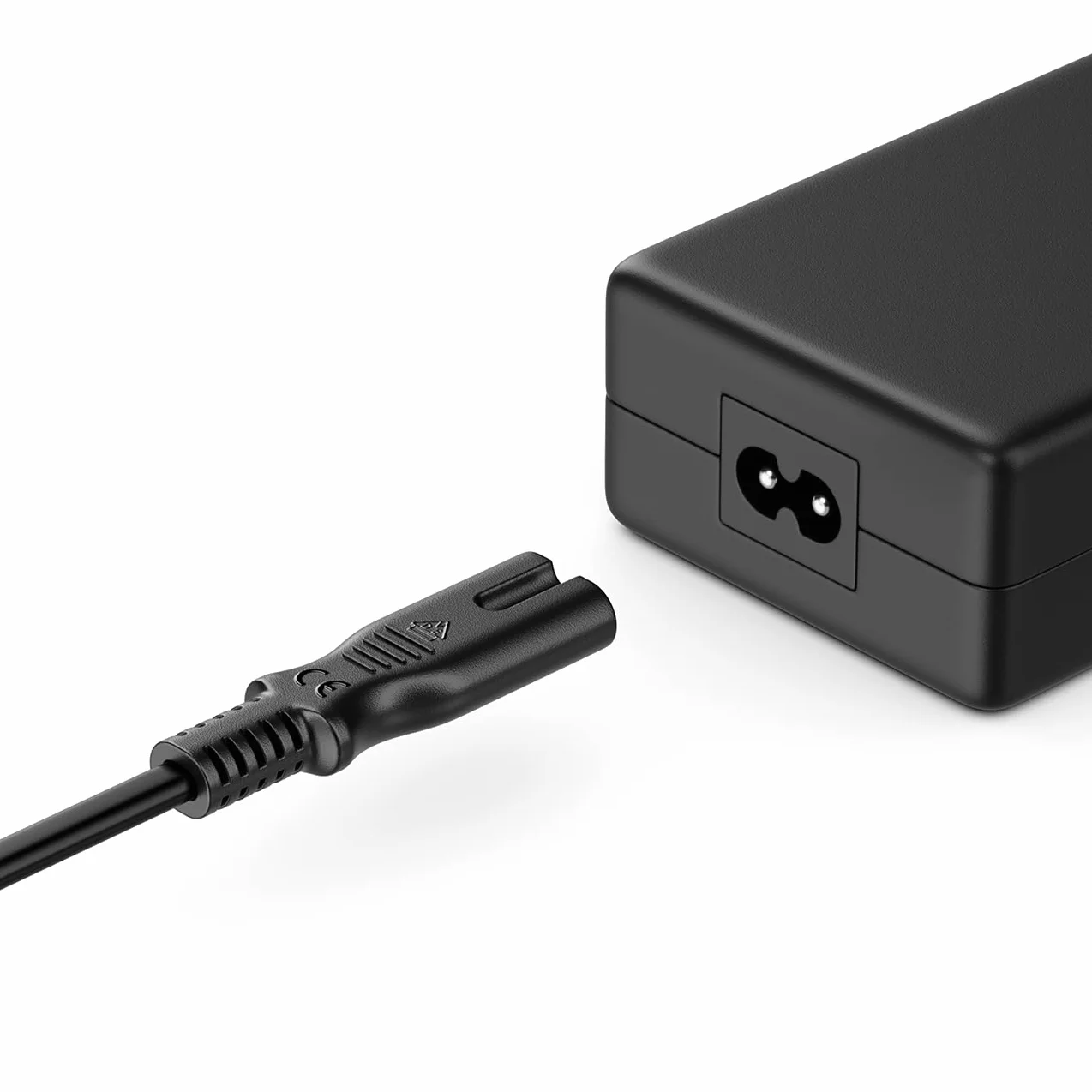 deleyCON 2m Cable de Alimentación Eléctrico Tipo C Euroconector a C7 Hembra Negro