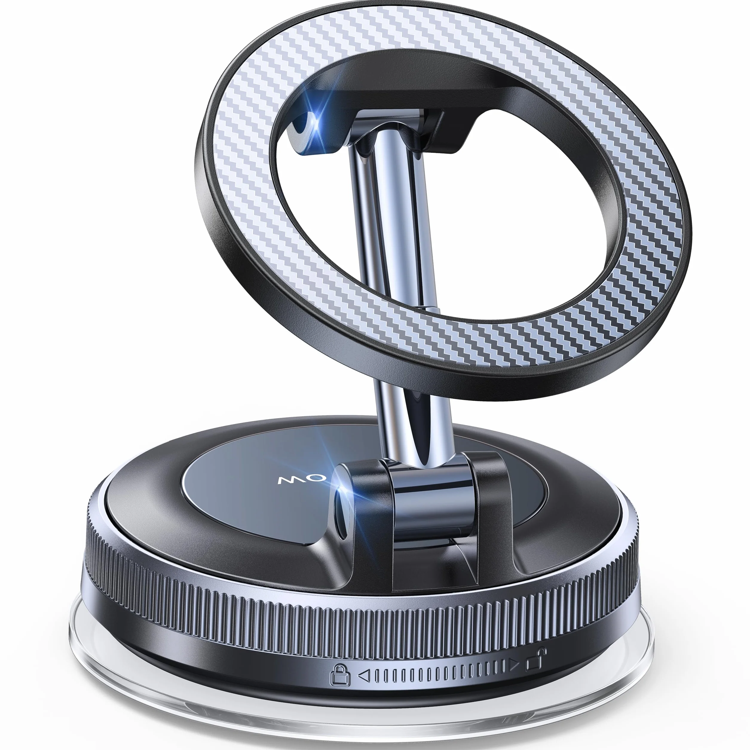 Coolpow Soporte Móvil Coche Magsafe 360° Ajustable Magnético Ventosa Potente para iPhone 17 16