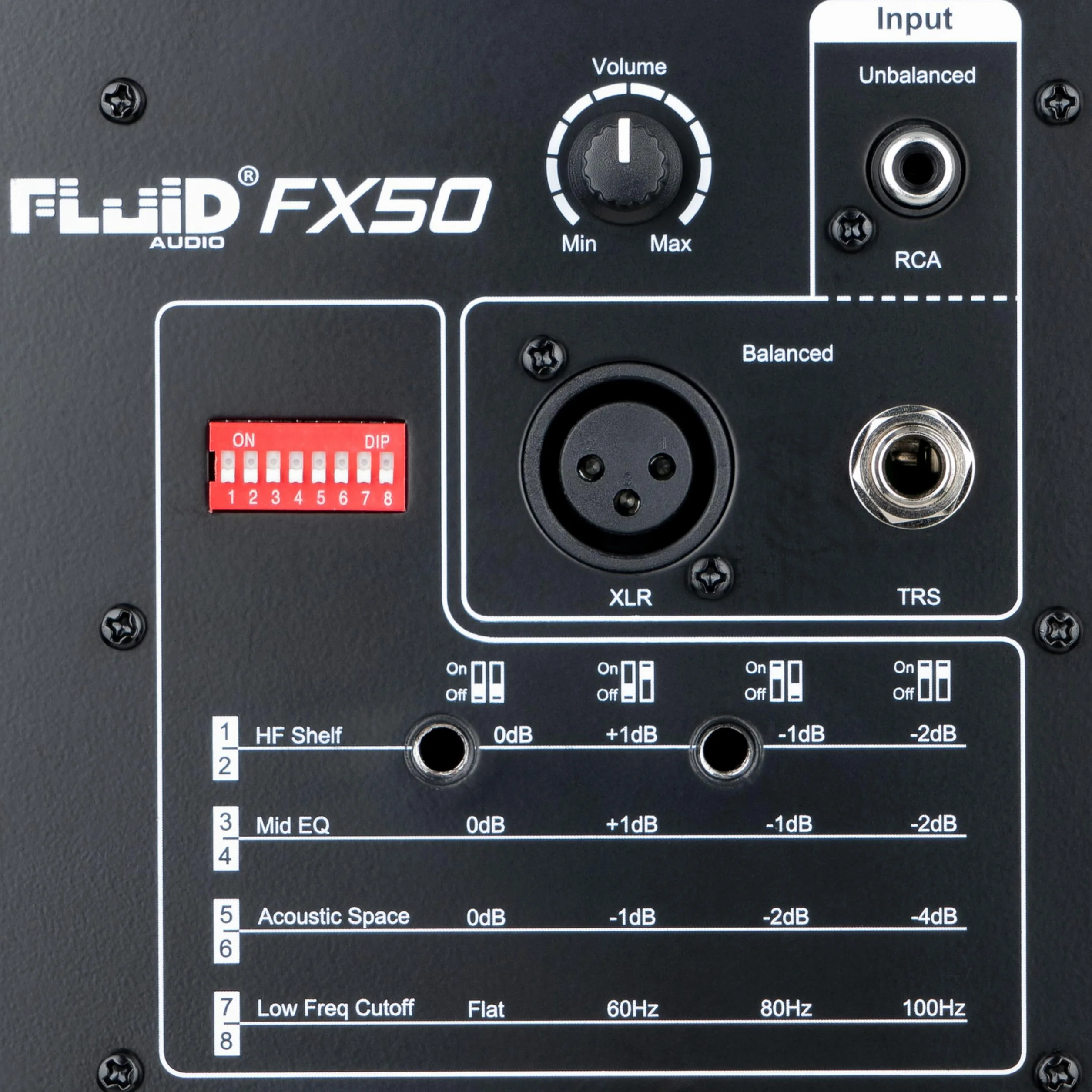 Fluid Audio FX50 V2 altavoces de monitor de campo cercano (monitores de estudio activos, controladores coaxiales de 2 vías, 60 W RMS, ideal para estudios domésticos y grabaciones profesionales), negro