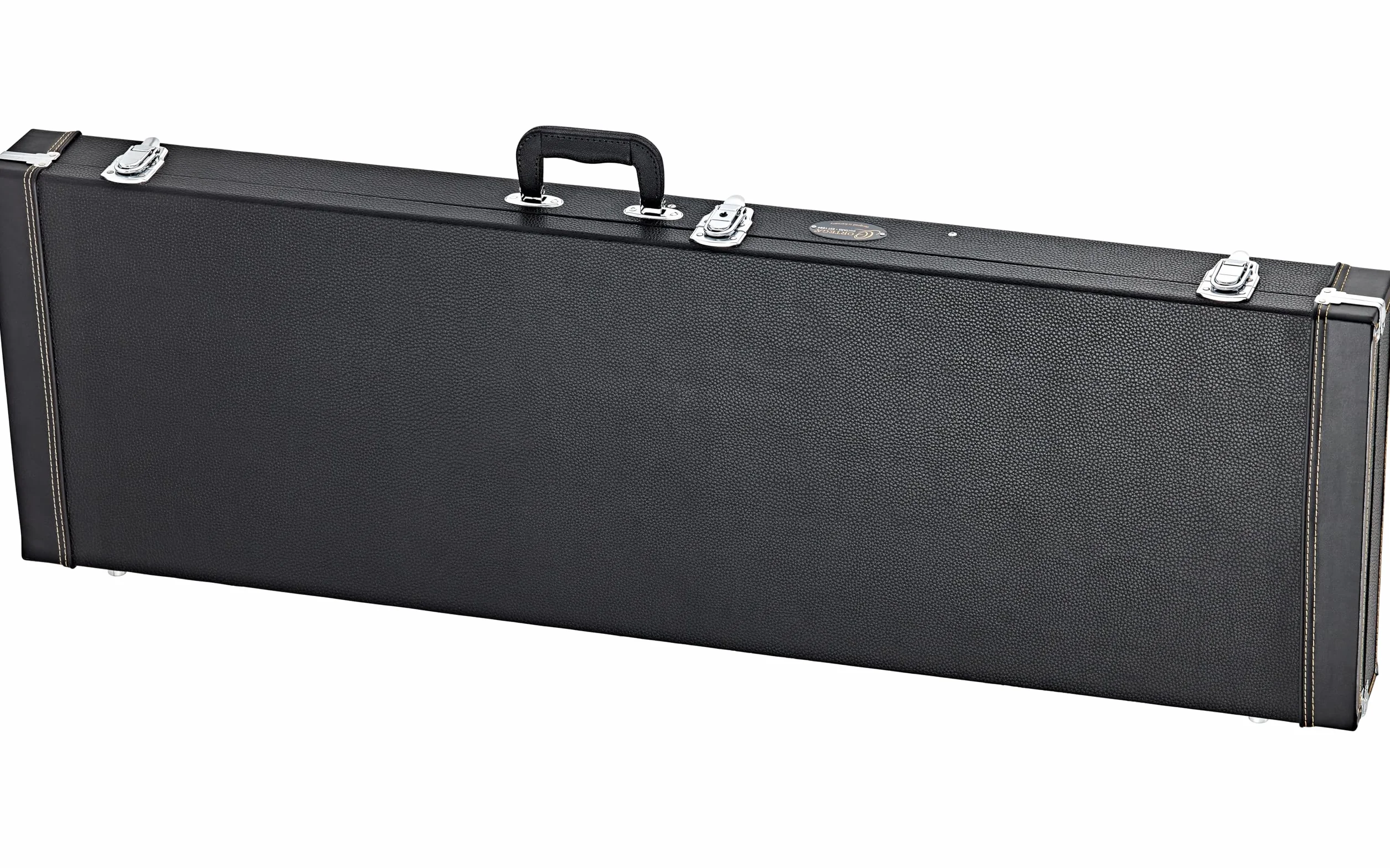 Ortega Estuche para E-Bass, Negro Plano/Cromado, OEBCSTD