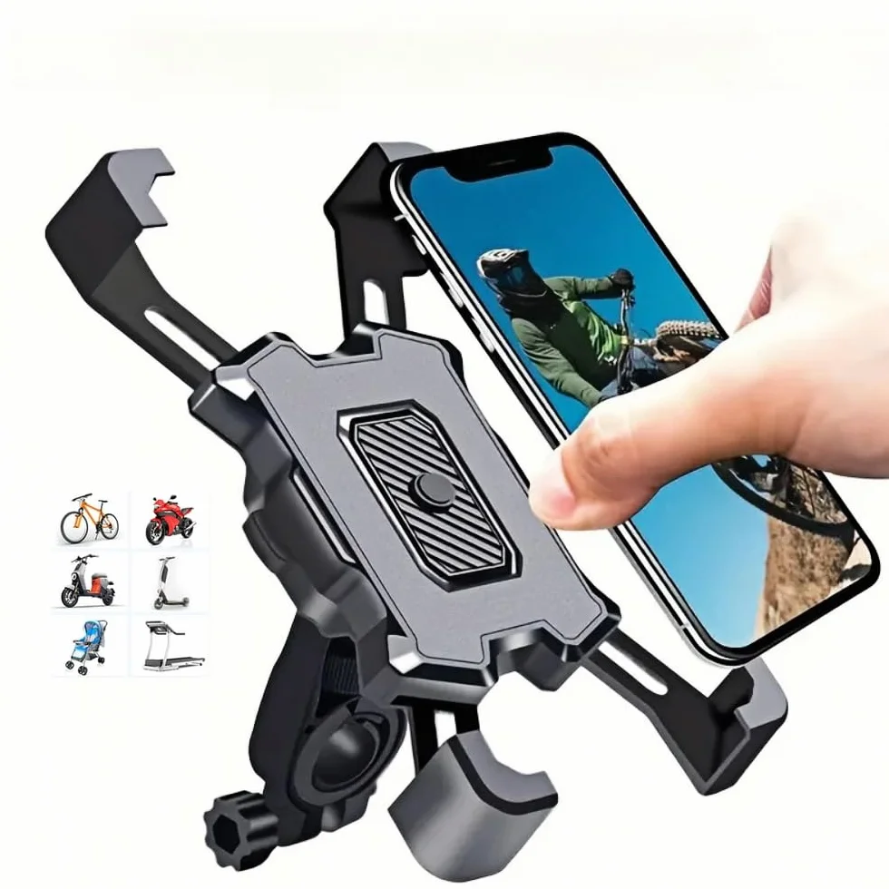 Soporte Universal Móvil Bicicleta Moto 360° Rotación Manillar para iPhone Samsung Galaxy Huawei Xiaomi Oppo