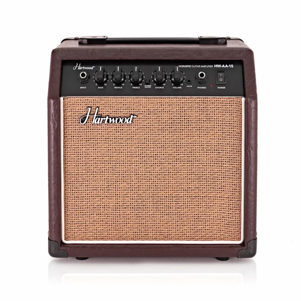 Hartwood Amplificador de Guitarra acústica de 15W con Chorus y Ecualizador de 3 Bandas