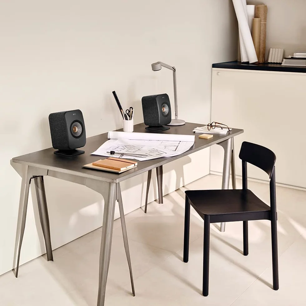 KEF P1 Soporte de Mesa, Negro I Soporte de Mesa para Usar LSX & LSX II