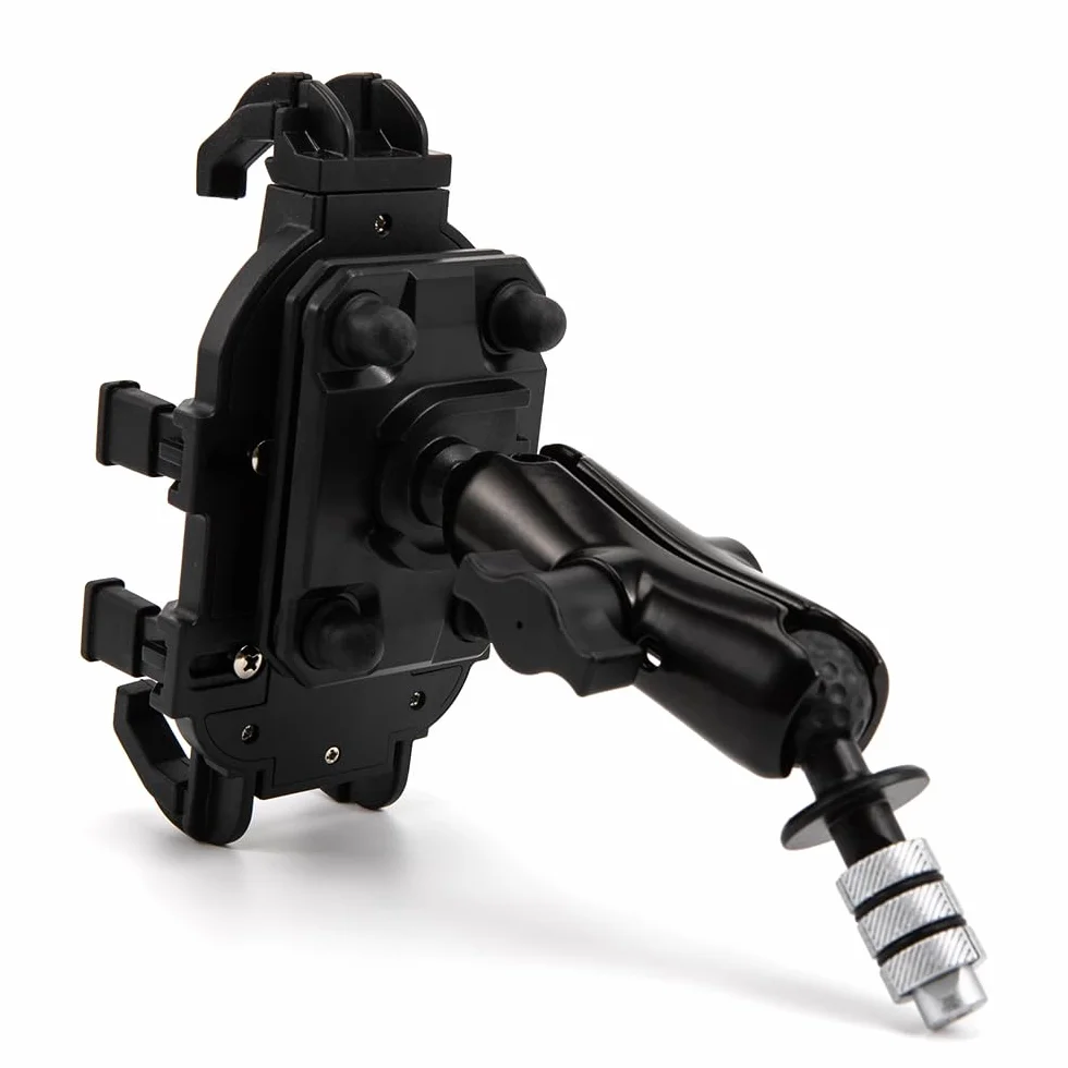 Soporte para móvil de Moto Soporte GPS para Smartphone de 4'' - 7'' Se Adapta a Todas Las Motos con Orificios de 12mm-24mm para R1 R6 F5 CBR650F VFR1200 Vfr800 GSX-R750 (C)