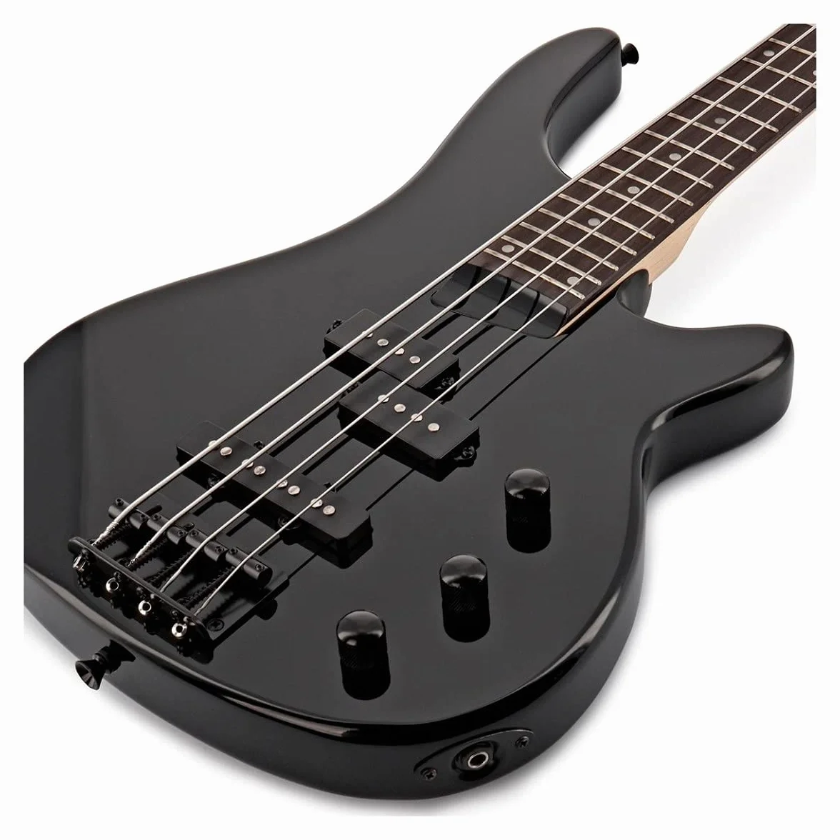 Bajo Harlem 4 Heavy Metal con accesorios de Gear4music