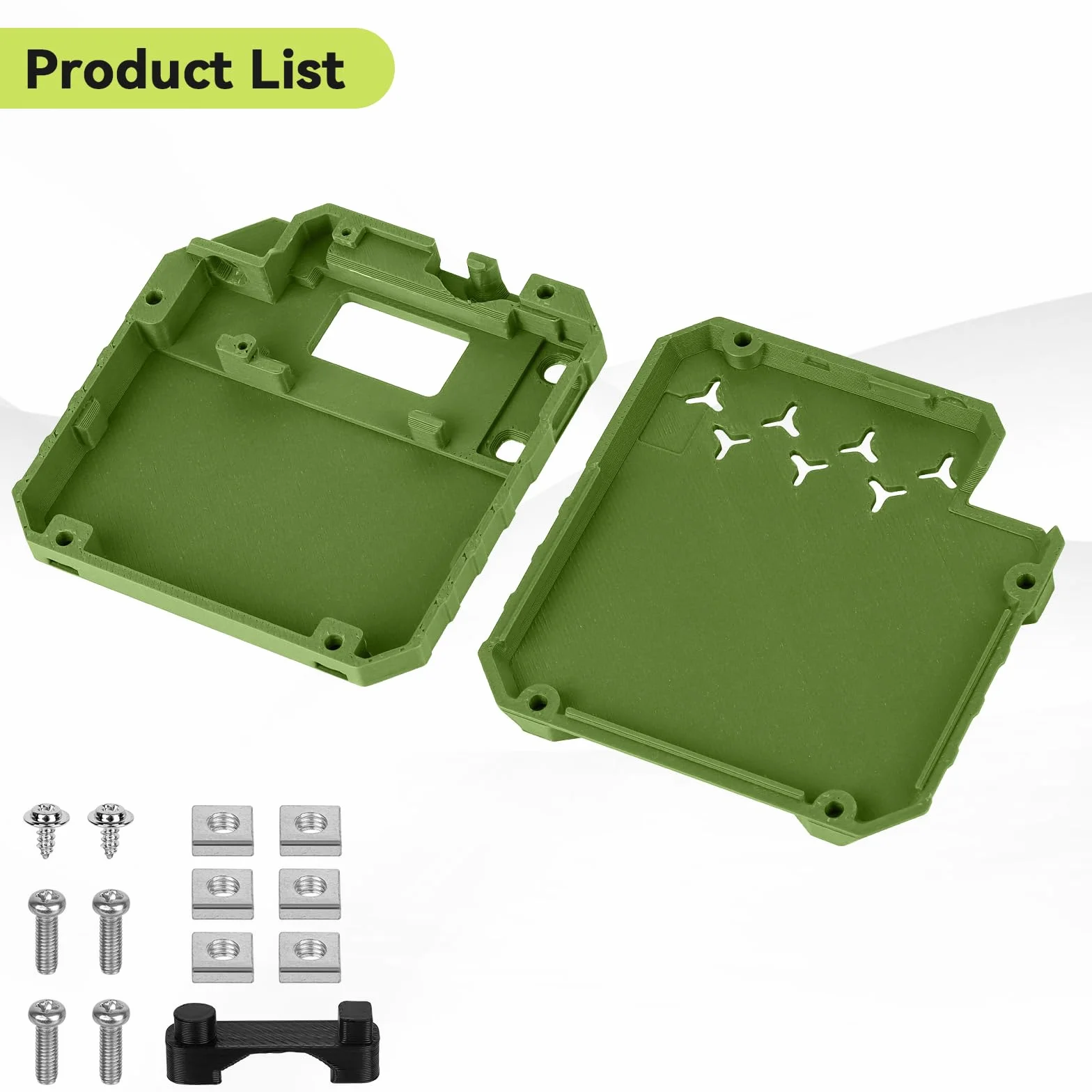 1 paquete ESP32 para carcasa Heltec V3, placa de desarrollo LoRa, carcasa de malla con conector de antena e interfaz tipo C (N33, verde militar)