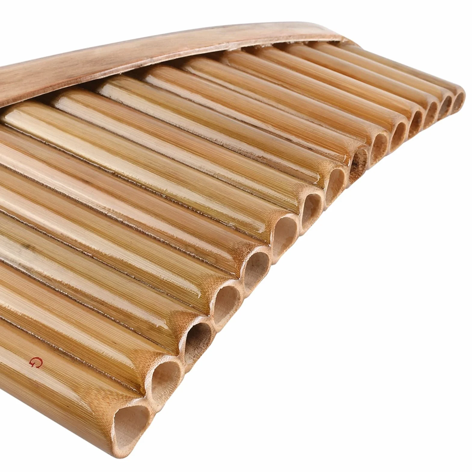 Flauta pan 15 Tubos Panpipes Bamboo Pan Flauta G-tune Panflute Instrumento Musical De Viento De Madera Pan Pipes (Color : Left Hand)