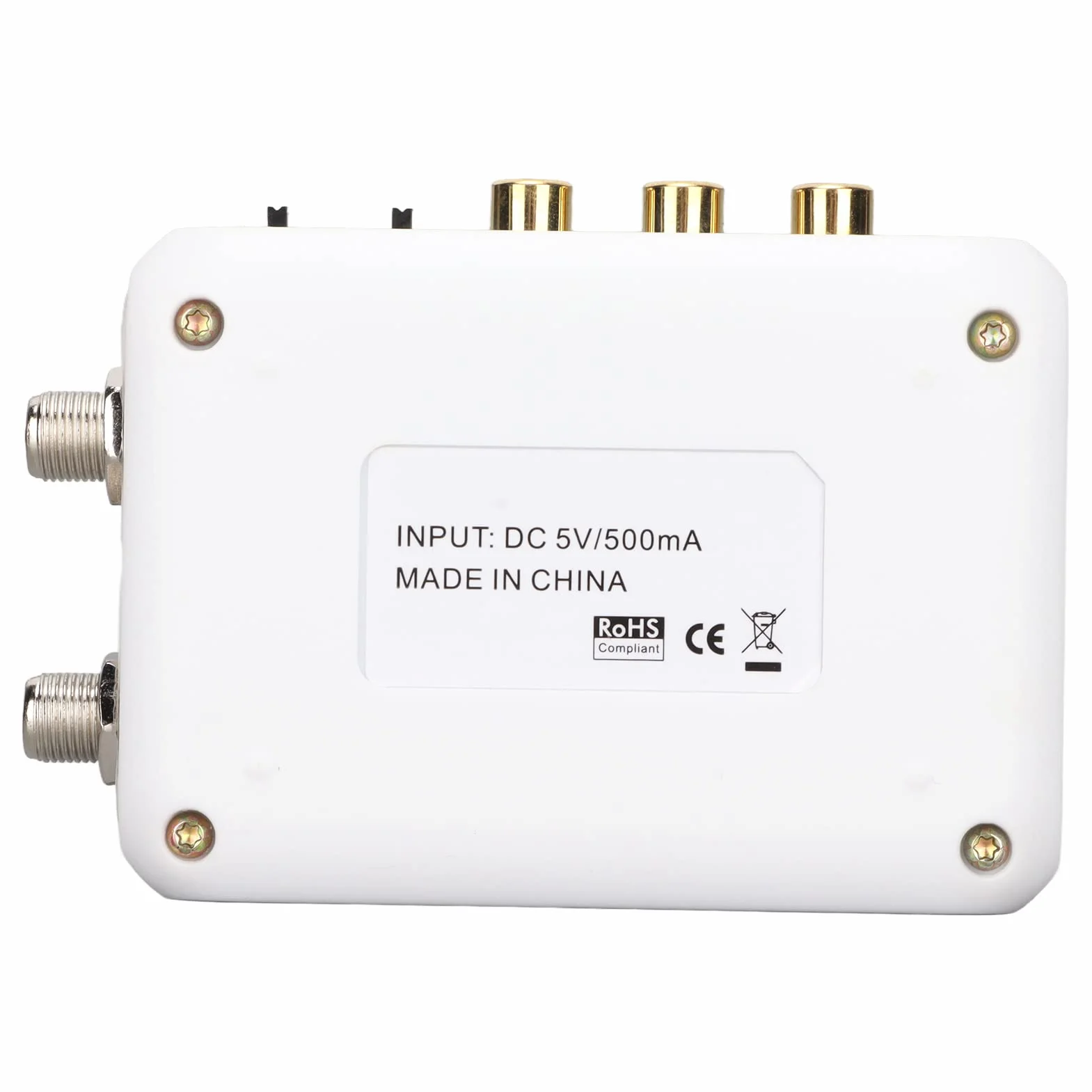 PUSOKEI Modulador RF Convertidor HDMI a RF, NTSC PAL TV CATV Modulador, Entrada HD A/V F Hembra Salida RF VHF Demodulador Convertidor para CATV Doméstico