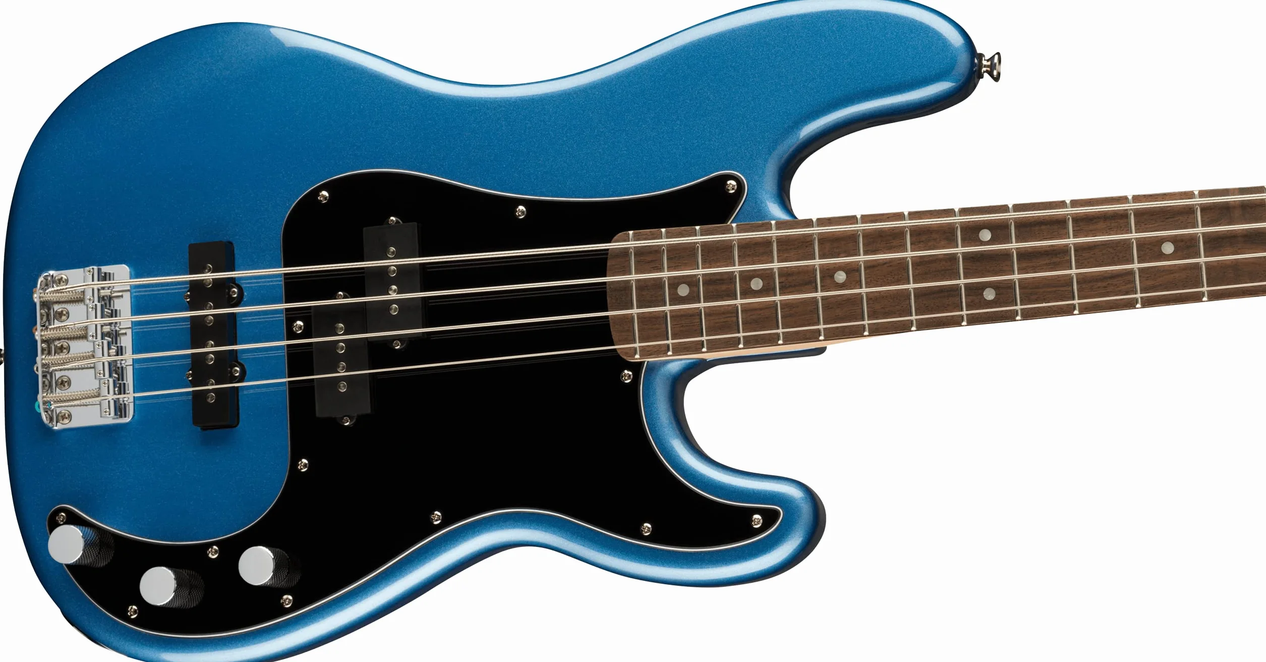 Squier by Fender Affinity Series Precision Bass® PJ, diapasón de laurel, golpeador negro, azul Lake Placid