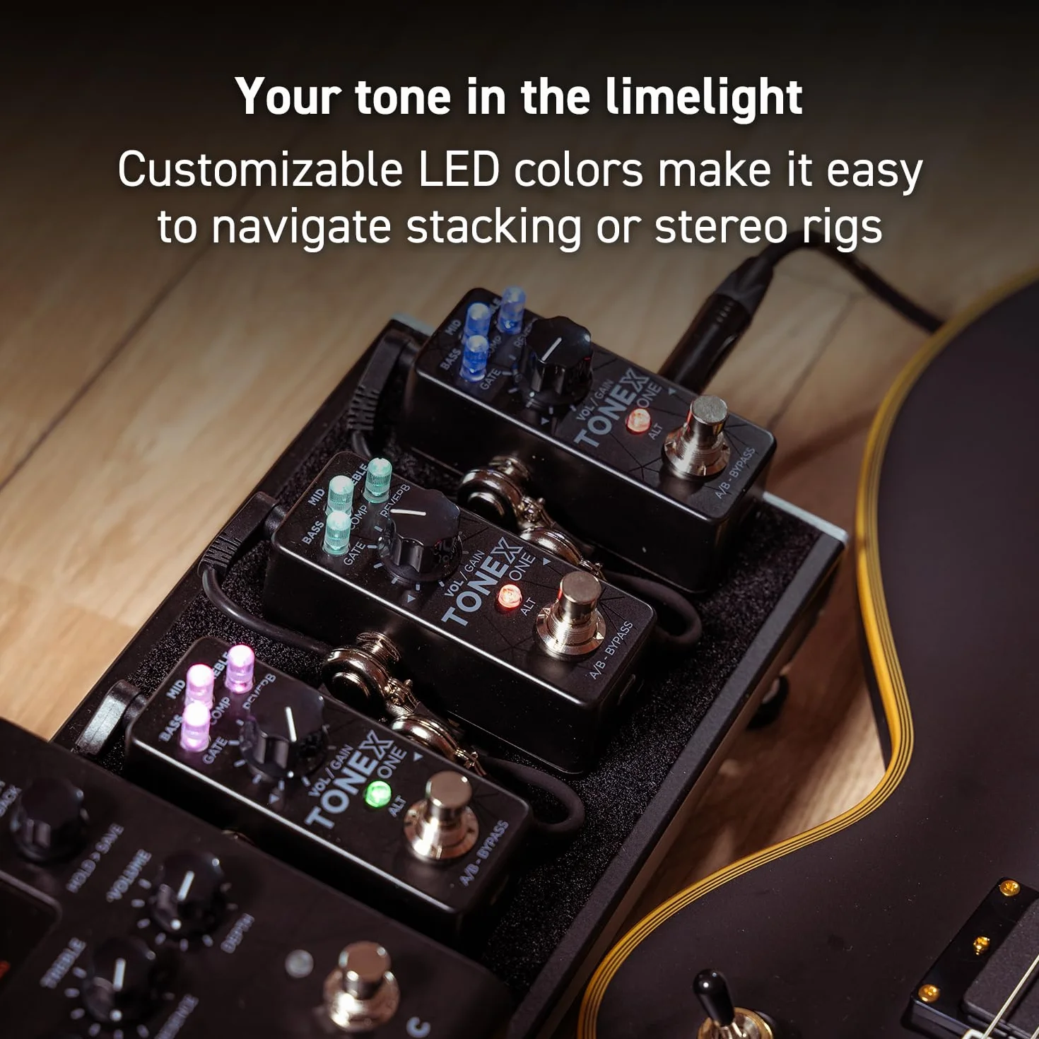 IK Multimedia Micropedal TONEX One AI multiFX: modelo Tone cualquier amplificador de guitarra eléctrica, pedal de guitarra, pedal de distorsión, pedal de overdrive u otros efectos de guitarra
