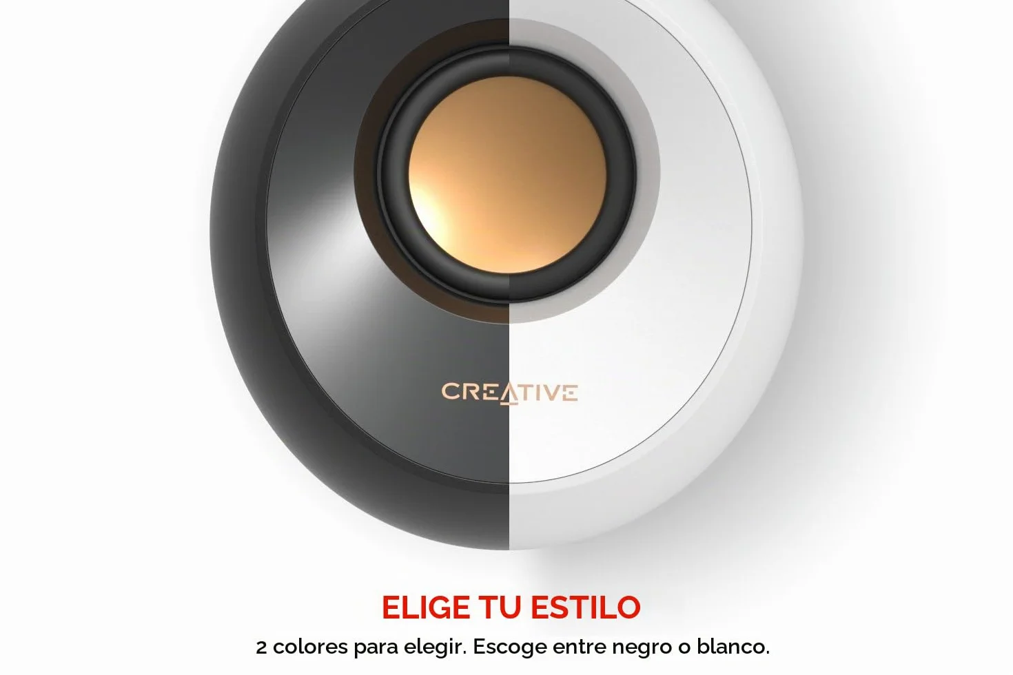 Creative Labs Pebble 4.4W Altavoz 2.0 Canales Alámbrico 3.5 mm Blanco