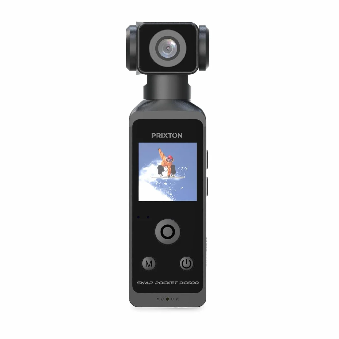 PRIXTON Cámara Vlogging Snap Pocket DC600 5K 50MP WiFi Estabilización EIS Carcasa Sumergible 30m Pantalla Táctil 1.3" Giratoria 270º