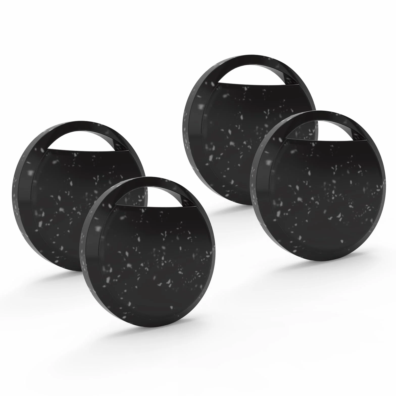 RSH Android Smart Tracker Tag, Tracker Compatible con Google Find Hub App (Sólo Android), Localizador Bluetooth, Rastreador para Llaves, Cartera, Equipaje, Impermeable IP68, 4 Negro
