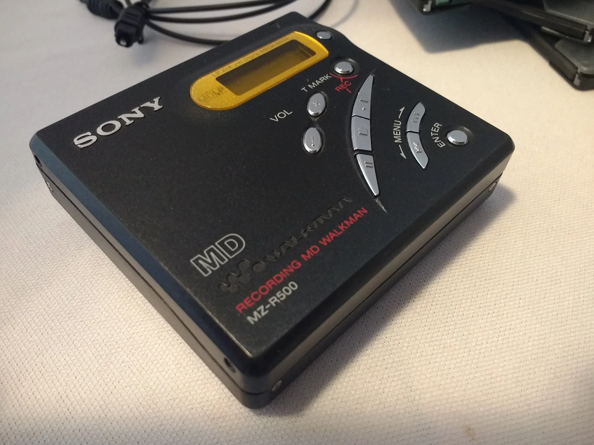 Sony MZ-R500/B - Reproductor portátil Mini Disc