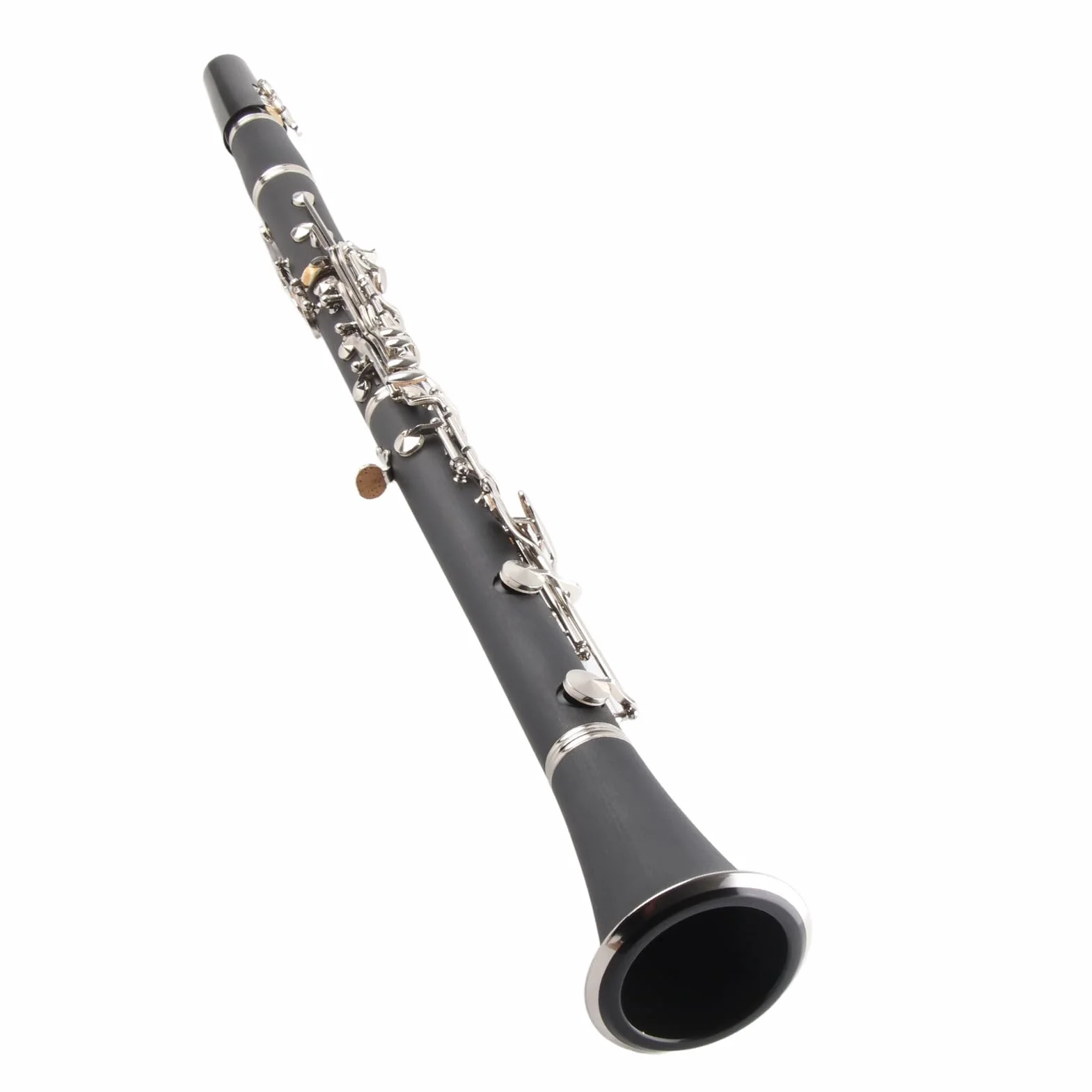 Clarinete de baquelita de 17 teclas Sib Tune con pa?o de limpieza Caja de destornillador de resorte Instrumentos de Viento Madera Instrumentos de Viento