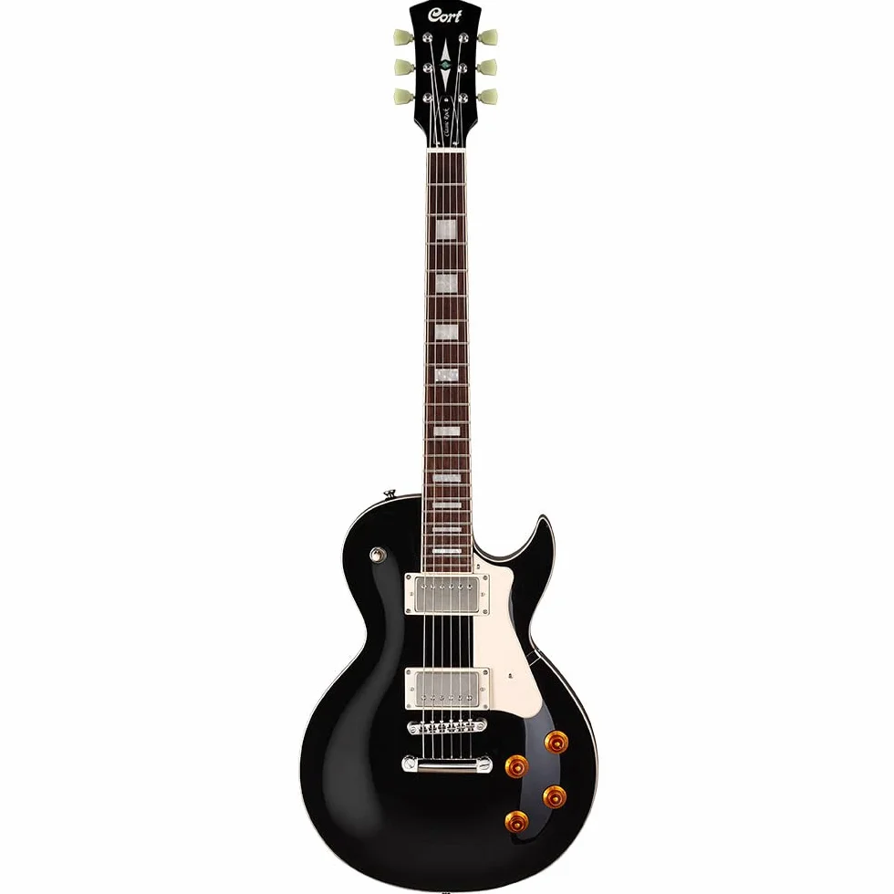 Cort CR200 de la guitarra eléctrica Negro Singlecut