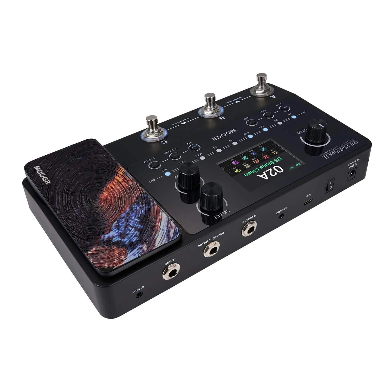Mooer GE150 Plus Li Multi Effects Pedal, con batería