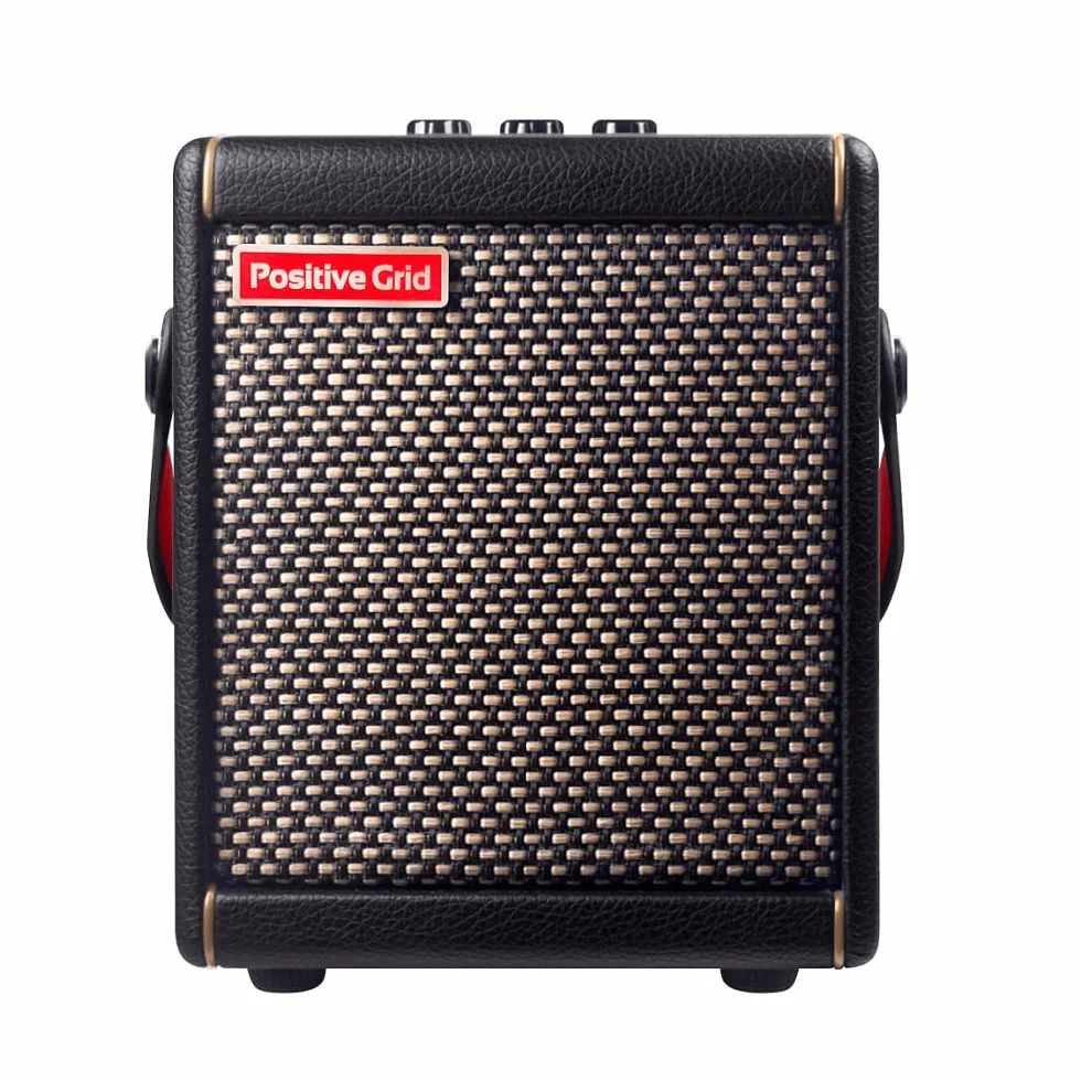 Positive Grid │ Amplificador de Guitarra Spark Mini │ Mini Amplificador portátil de 10W para Guitarra eléctrica, bajo y Guitarra acústica (Negro)