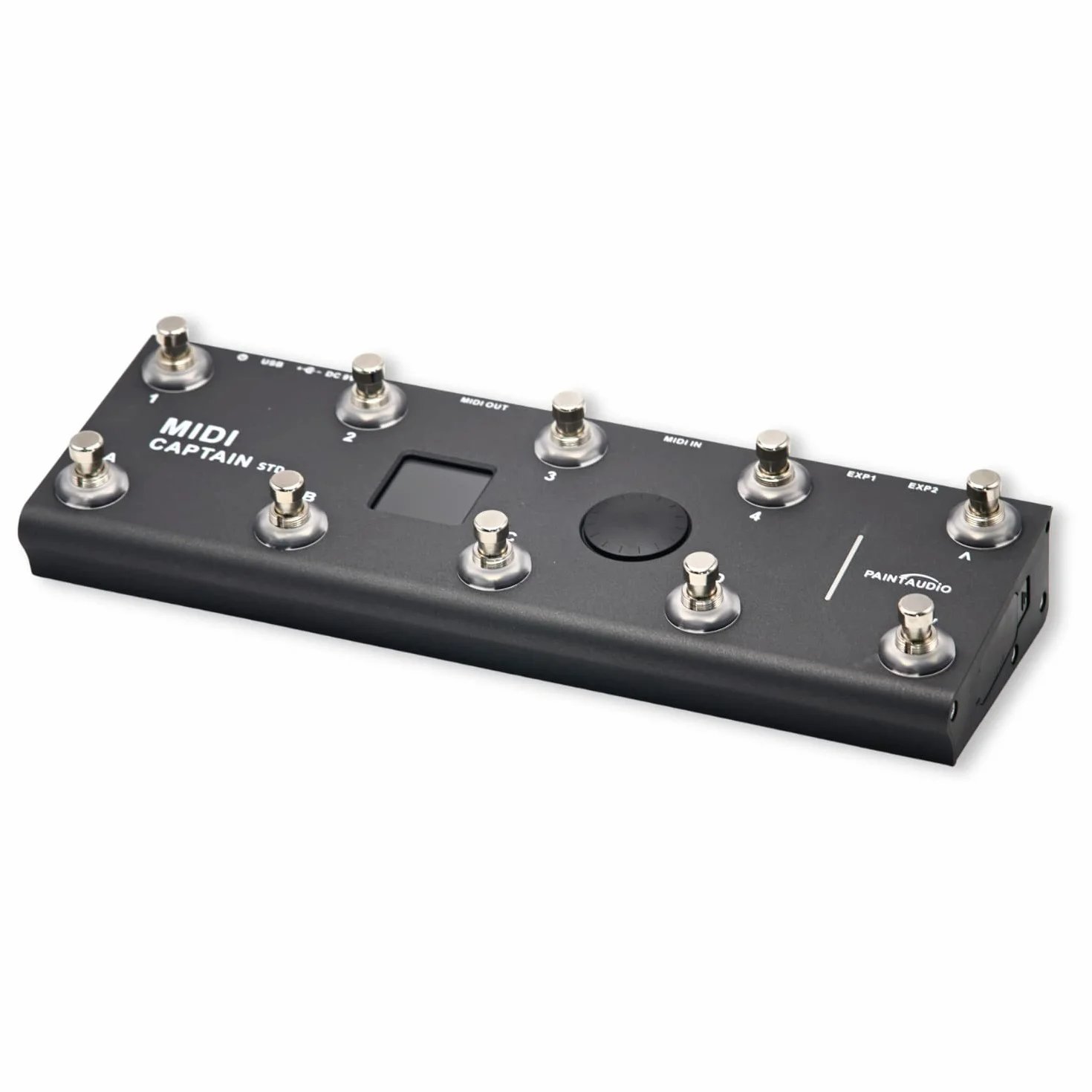 PAINTAUDIO MIDI Captain Controlador de pie multi-efectos para teclados sintetizador USB-MIDI software musical Bias con función Time Engine Soporte para todos los PC/CC/Note commander 10 interruptores
