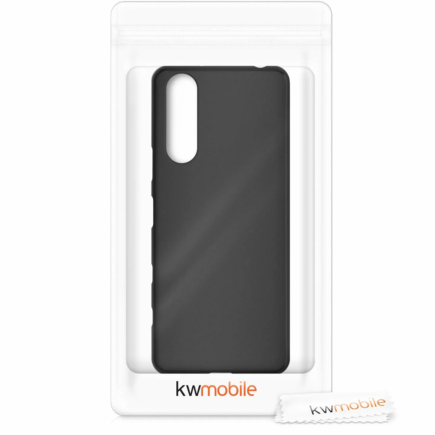 kwmobile Sony Xperia 5 II Carcasa Ultrafina TPU Silicona Bordes elevados anticaídas Negro