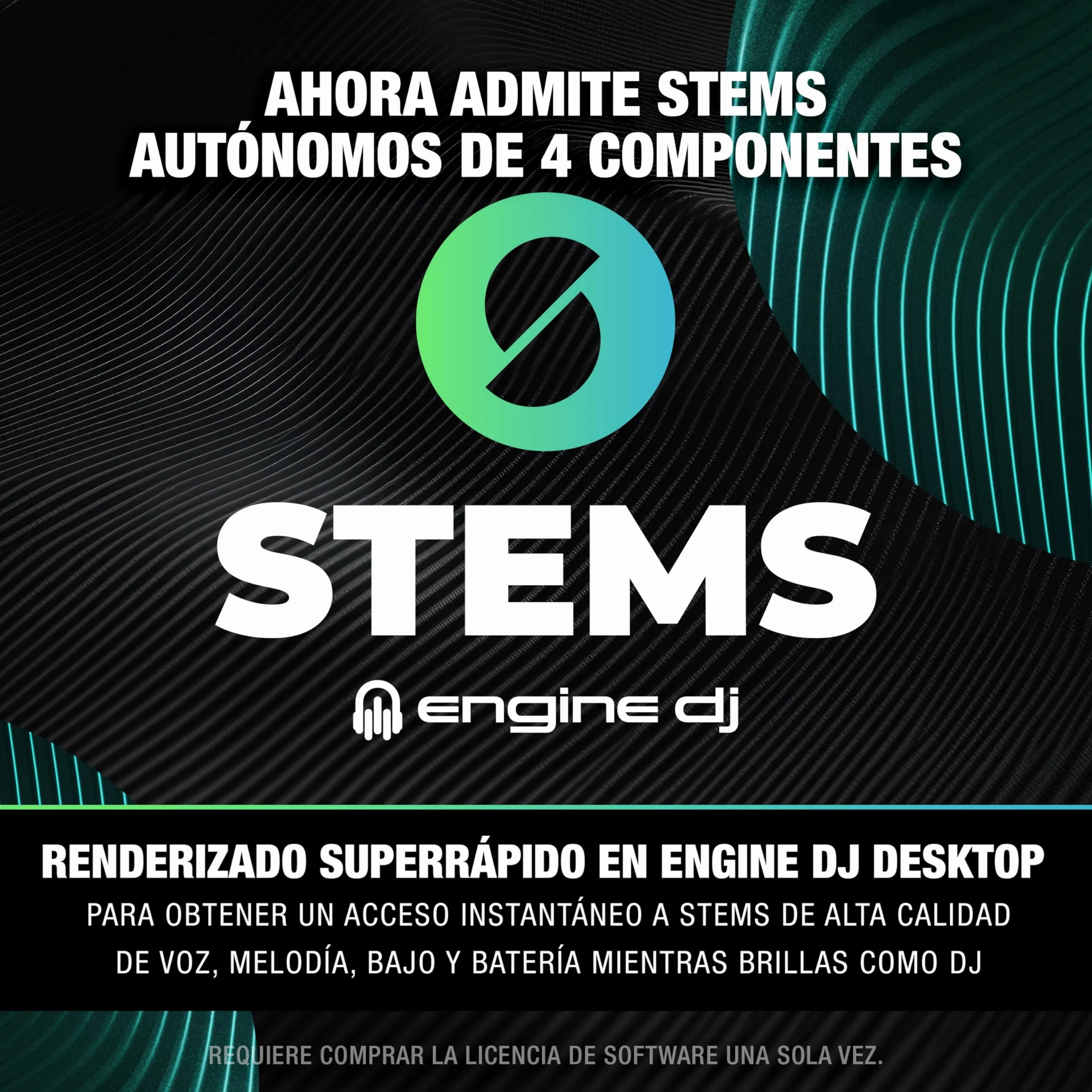 Denon DJ SC LIVE 4 Controlador DJ con separación de stems en 4 decks, streaming por wifi, altavoces integrados, compatible con Serato DJ y Virtual DJ