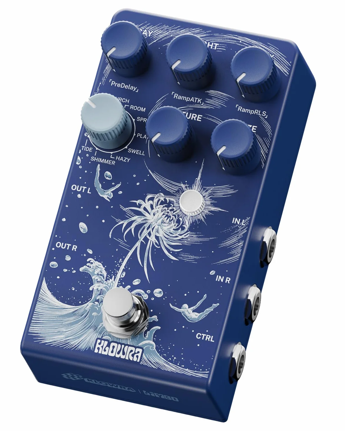 Pedal de Reverb Estéreo Limbo con Shimmer, Tide & Freeze - 9 Efectos Ambientales para Guitarra Eléctrica, Bajo y Sintetizador - Analog Dry-Through - Ideal para Worship, Shoegaze & Live