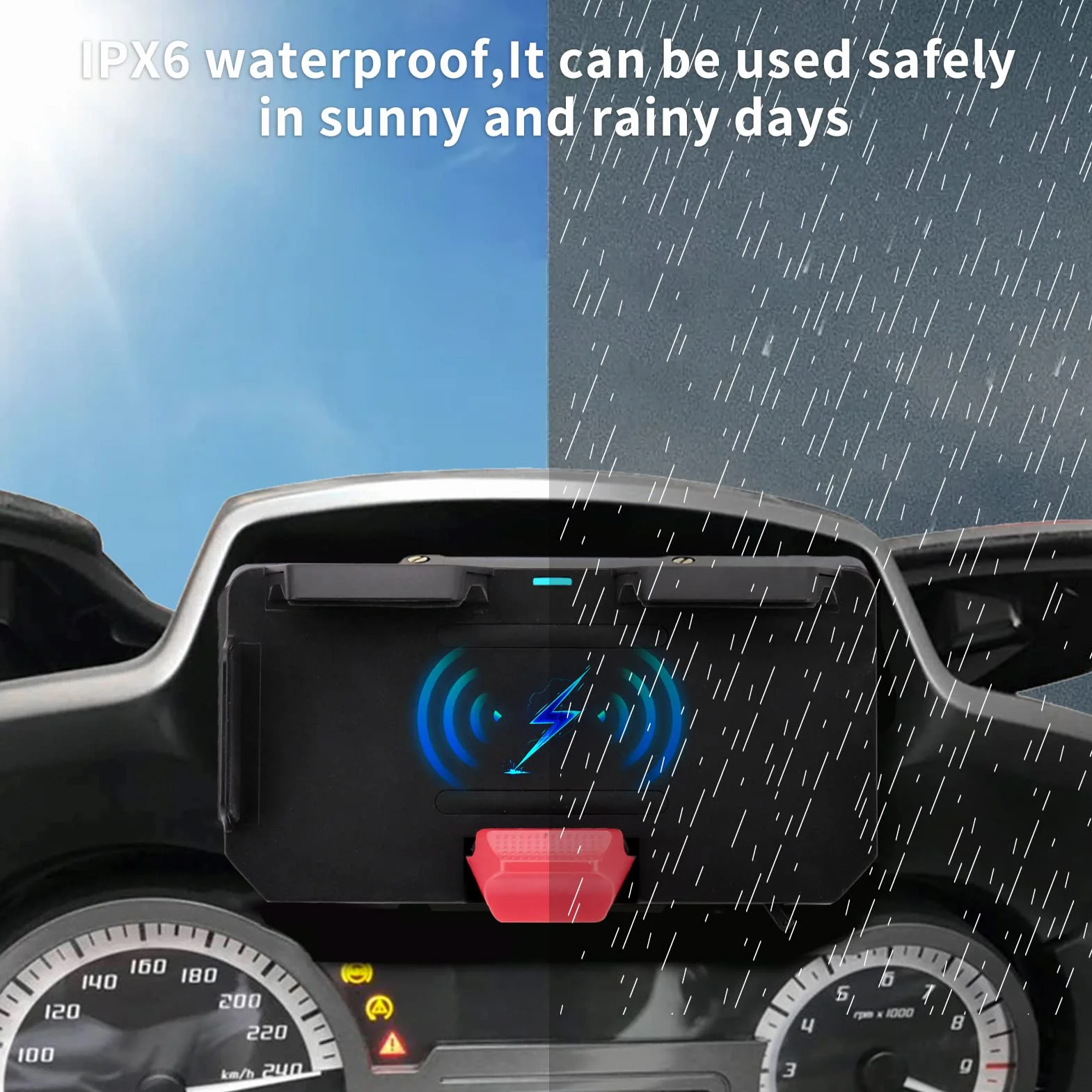 Soporte Móvil Coche Salpicadero con Cargador USB Compatible con BMW