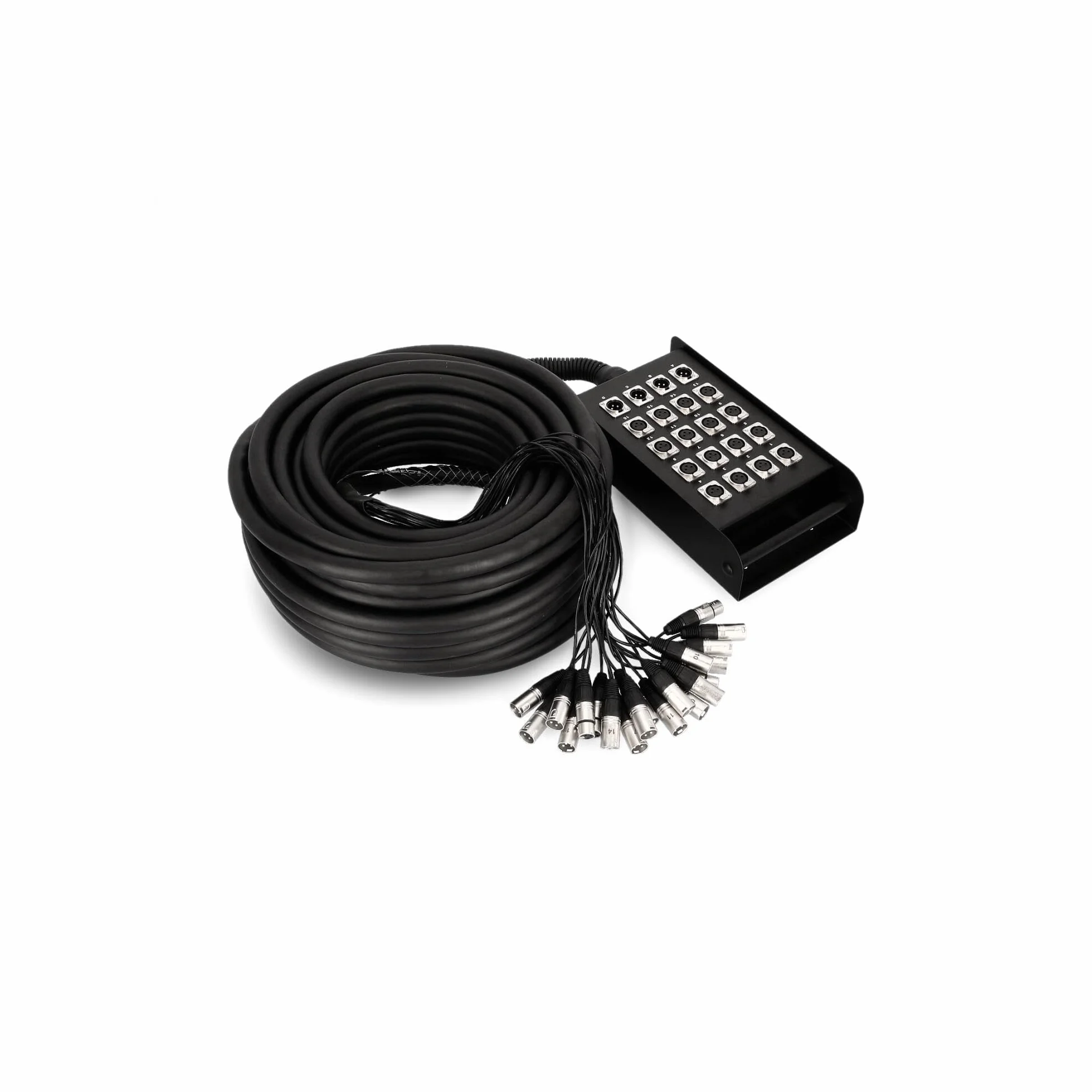 Adam Hall Cables K 20 C 30 - Manguera de Cable con Cajetín de Escenario 16/4 30 m