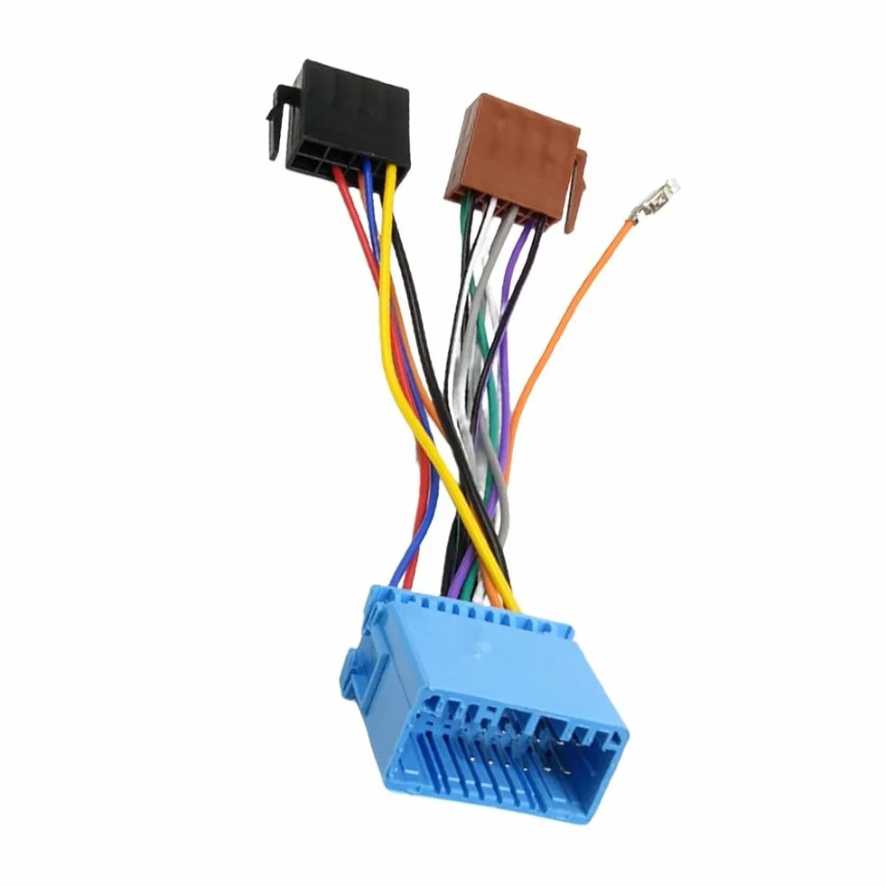 Cable Adaptador ISO de Radio de Coche para Honda Audio estéreo arnés de cableado Conector 12V ABS Azul instalación Trasera Radio Compatible Accord Civic CRV