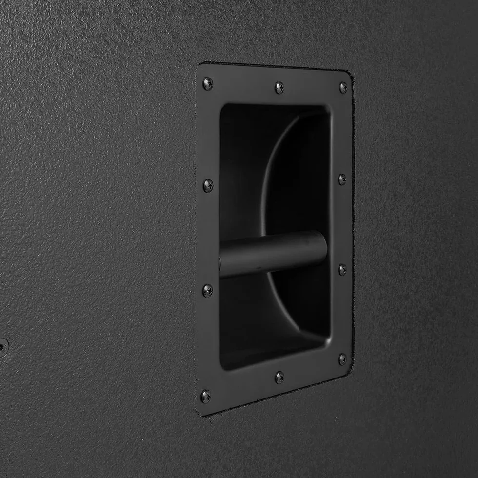Power Dynamics PDY218SA subwoofer Amplificado de 18" y 1000W de Potencia Pico, entradas XLR balanceadas y RCA, limitador Integrado, Crossover Ajustable, Asas Laterales de Transporte, Color Negro