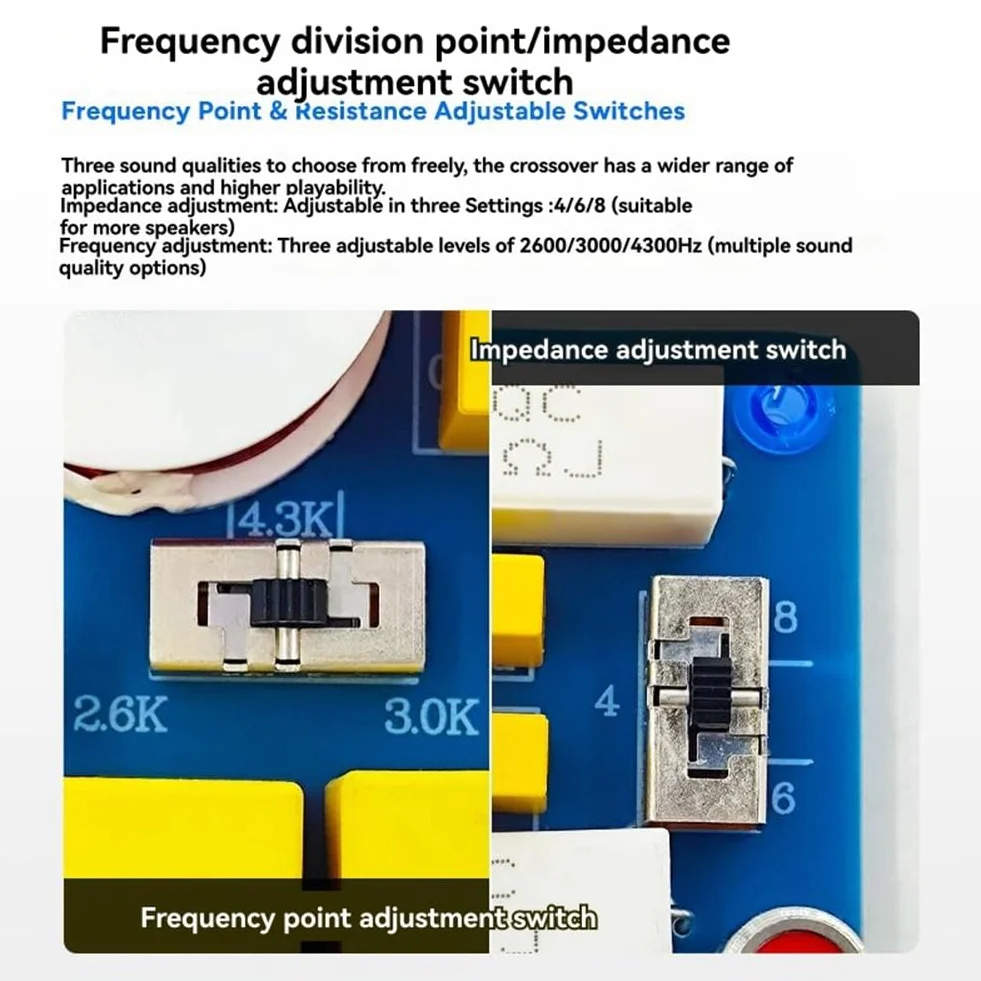 Divisor de Frecuencia para Altavoces Hi-Fi, Filtro de Cruce de Audio Tweeter Puro