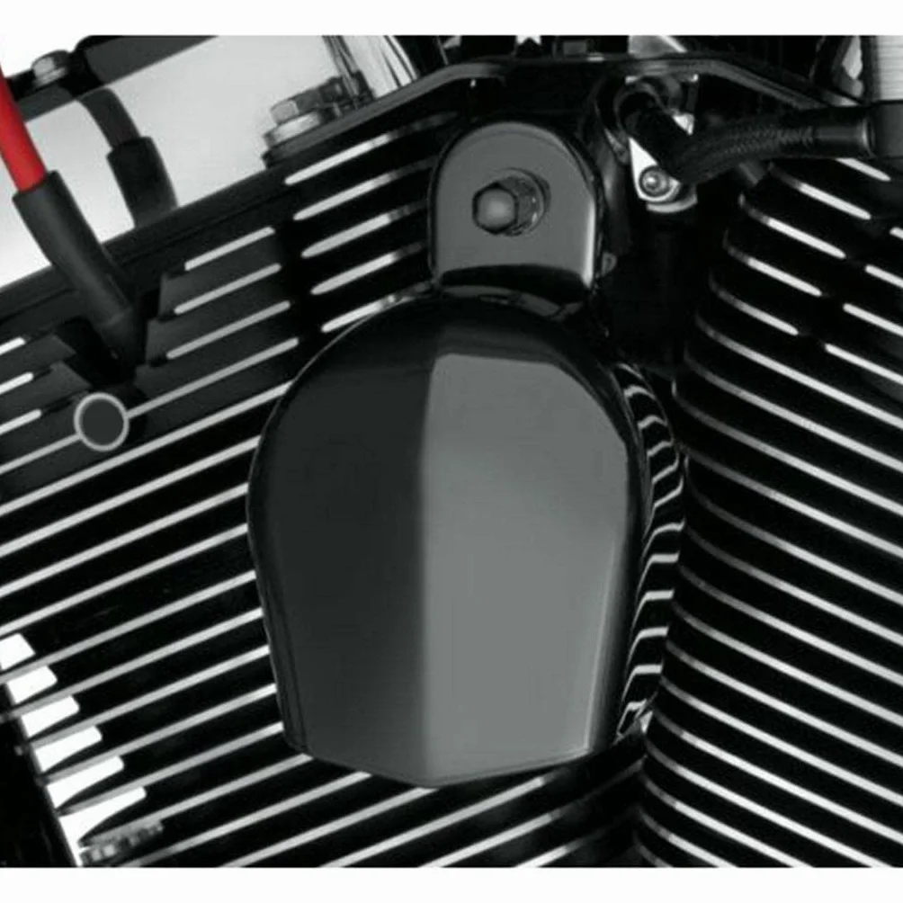 Cubierta de Bocina para Motocicleta Rejilla Decorativa de Metal, Negro Brillante
