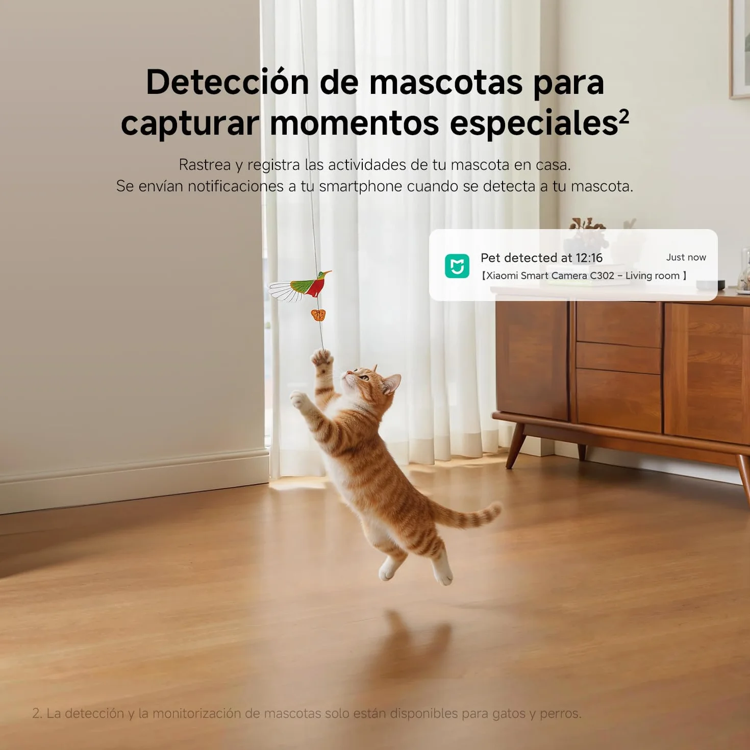 Xiaomi C302 Cámara Vigilancia WiFi Interior 2K 3MP 360° Visión Nocturna Starlight Audio Bidireccional Wi-Fi 6