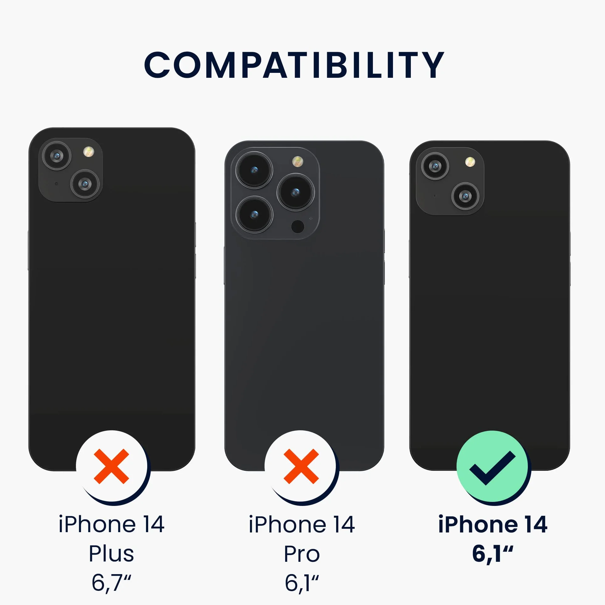 kwmobile Carcasa Compatible con Apple iPhone 14 Funda de Madera con Bumper Antigolpes Magnética