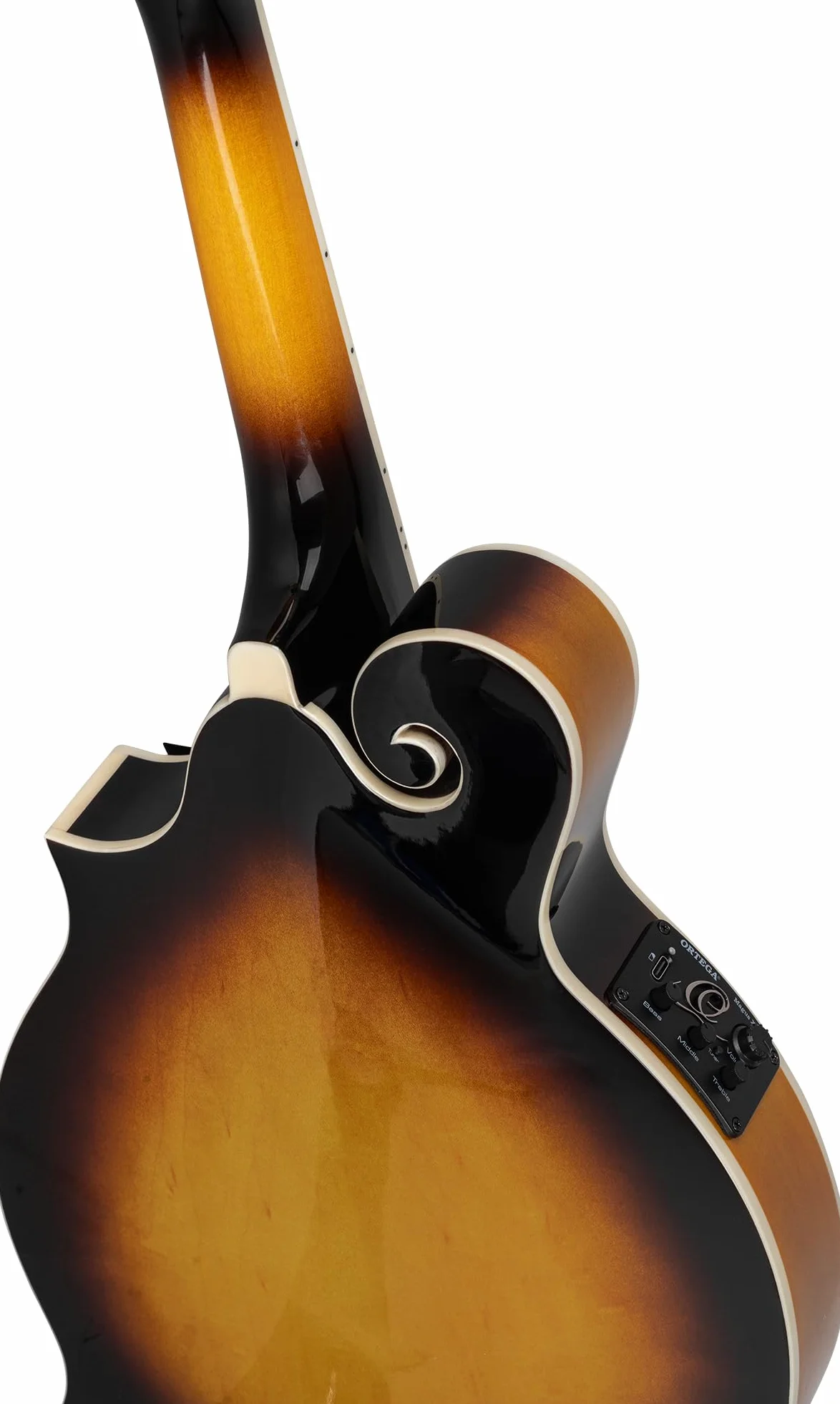 ORTEGA Mandolin F-Style Series Incluye funda y Preamp TS Color Tabaco Sunburst RMFE90TS