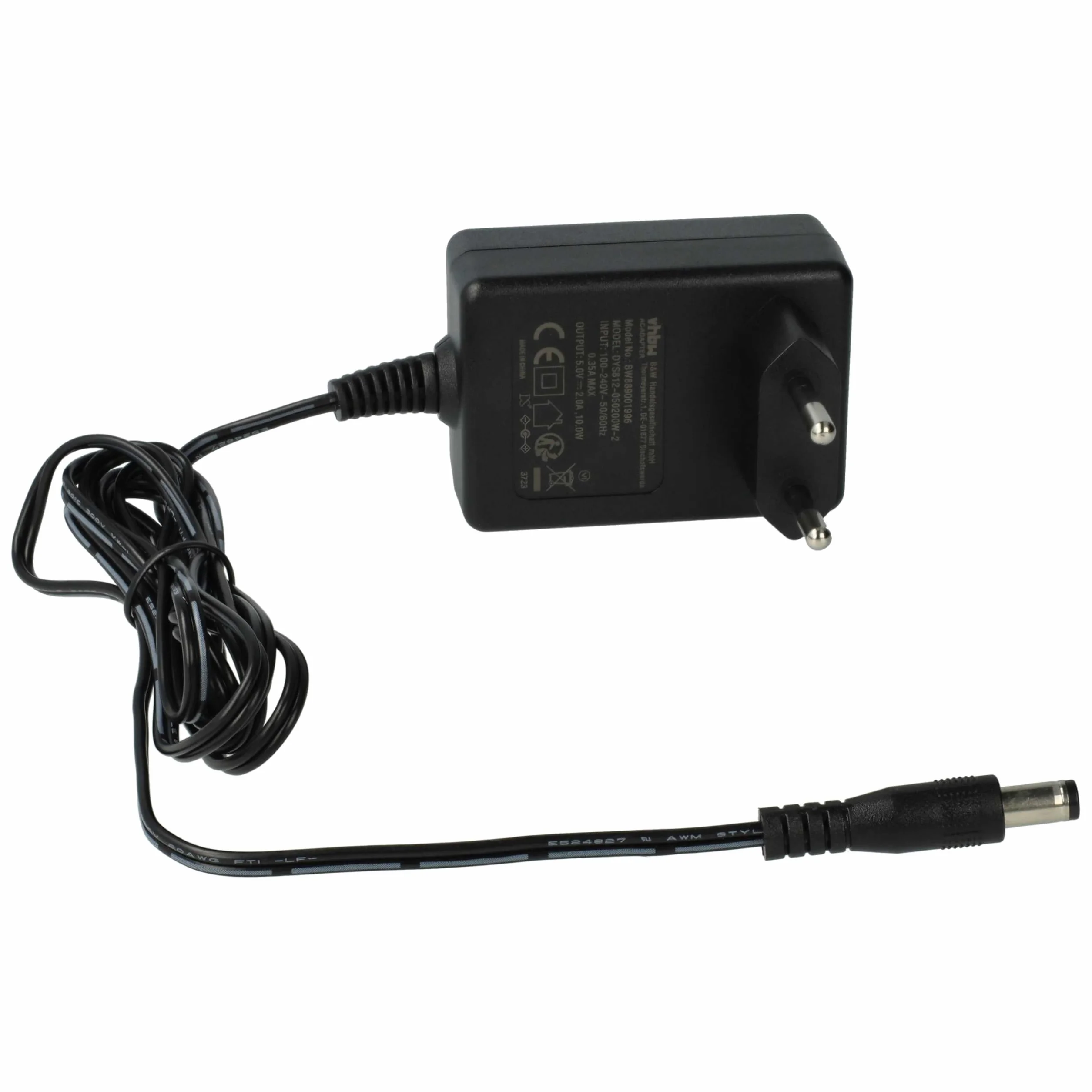 vhbw Fuente alimentación Compatible con Yealink SIP-T42, CP860, EXP40, SIP-T41, SIP-T29, SIP-T31P teléfono Fijo - 150 cm