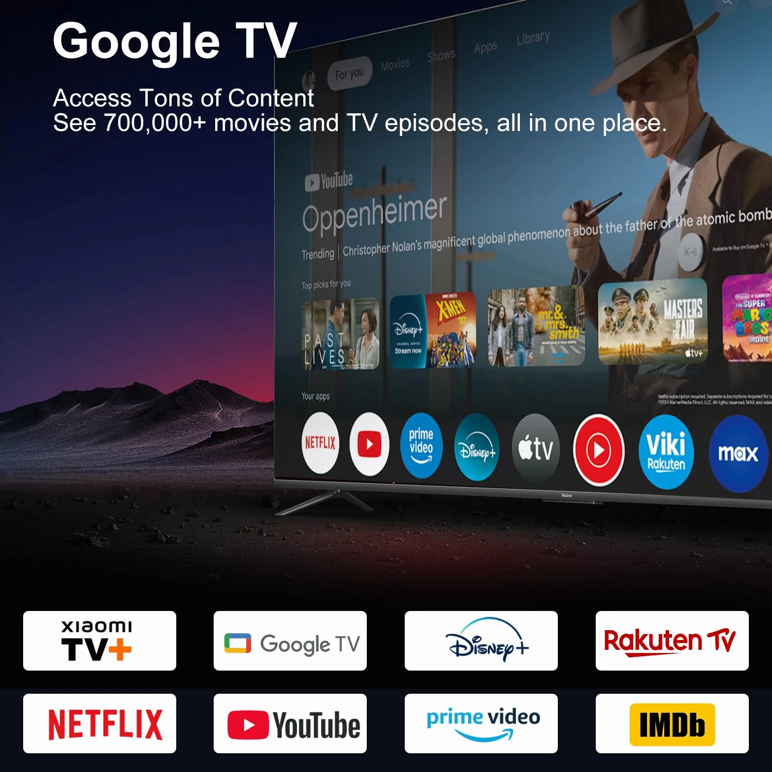 Xiaomi Mi TV Box S 3rd Gen 2GB RAM 32GB ROM Wi-Fi 6 4K Ultra HD Streaming Google TV Czarny