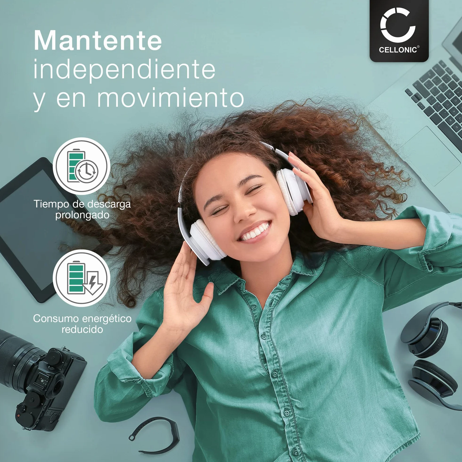 CELLONIC Batería para Auricular Compatible Sony MDR-RF4000 MDR-IF245RK BP-HP550 700mAh 2.4V