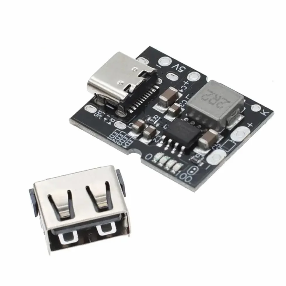 Tipo C USB 5 V 2 A Boost Convertidor Step-Up Módulo de Potencia Placa de Carga de Batería de Litio Cargador DIY Fácil Instalación Fácil de Usar Sin Soldadura